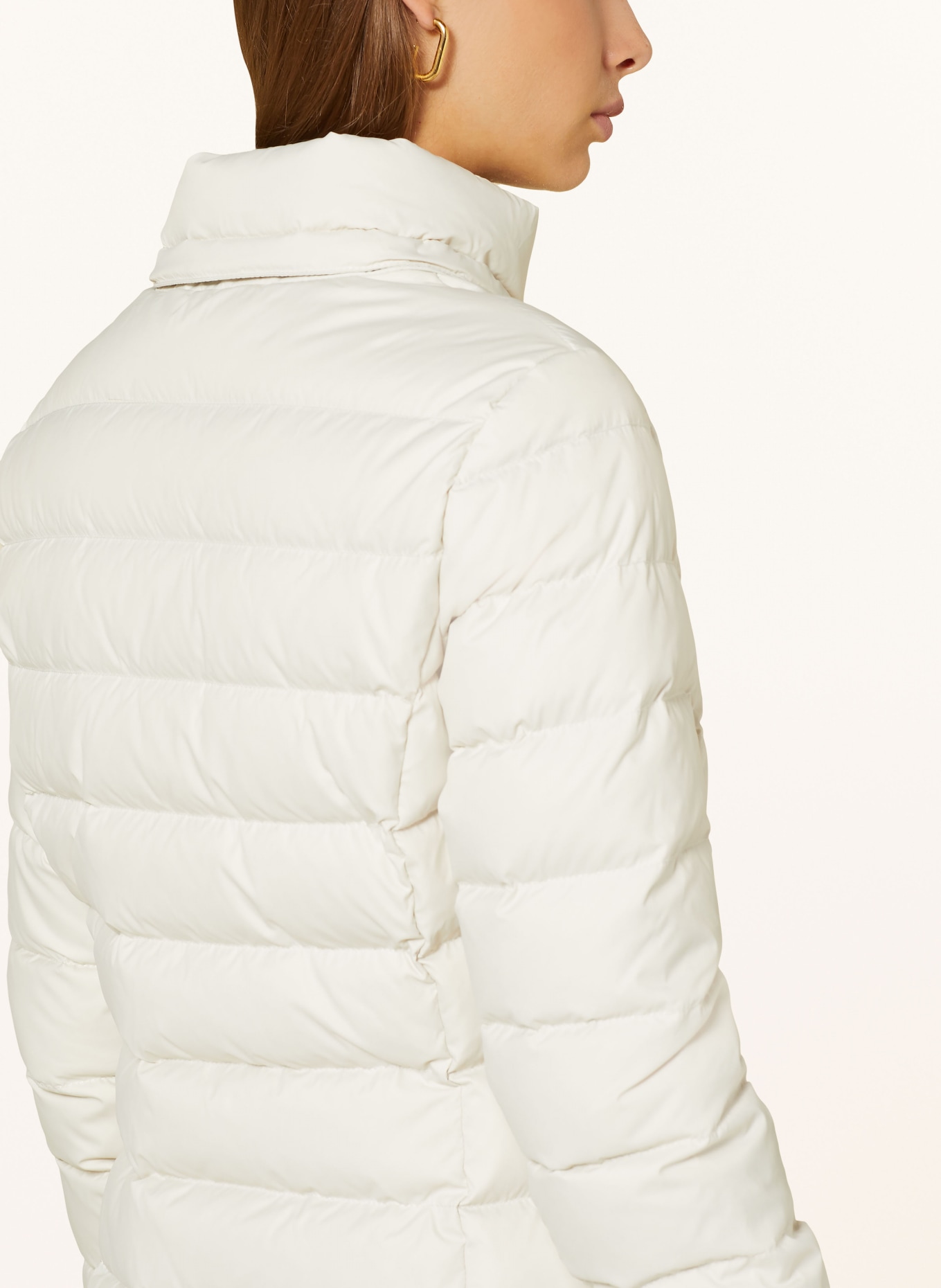 TOMMY JEANS Daunenmantel mit abnehmbarem Kunstfell: ECRU