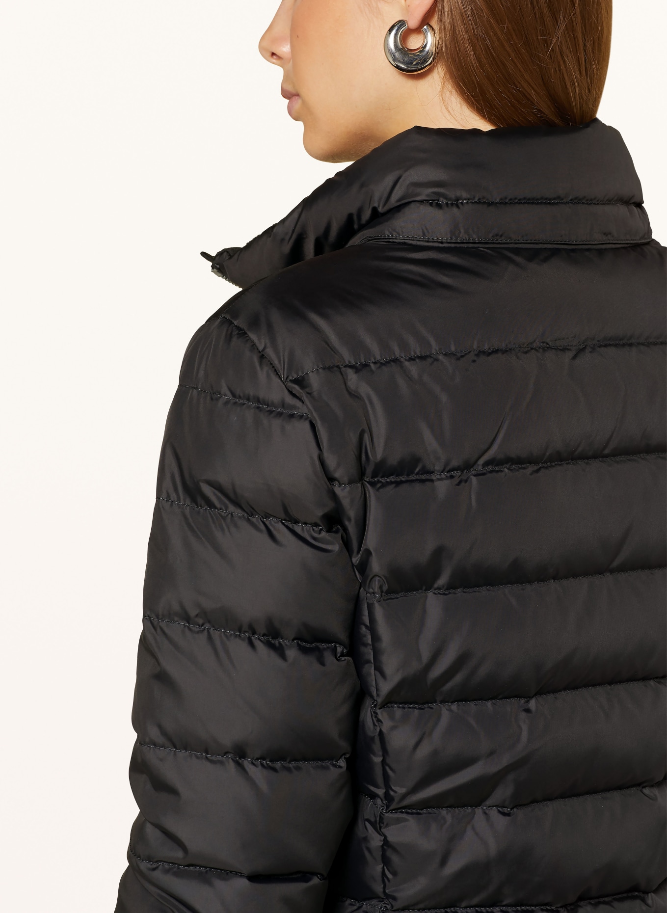 TOMMY JEANS Daunenmantel mit abnehmbarem Kunstfell: SCHWARZ