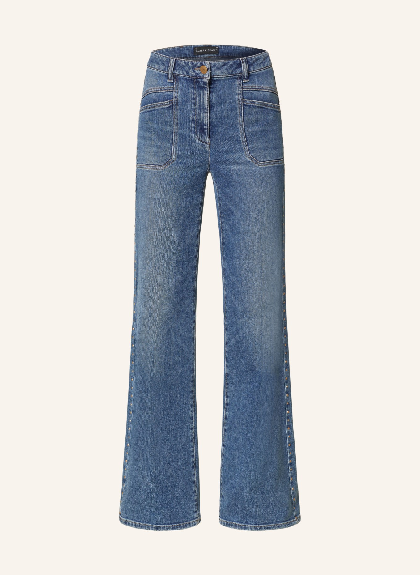 LUISA CERANO Flared jeans with rivets, Color: 254 (Image 1)