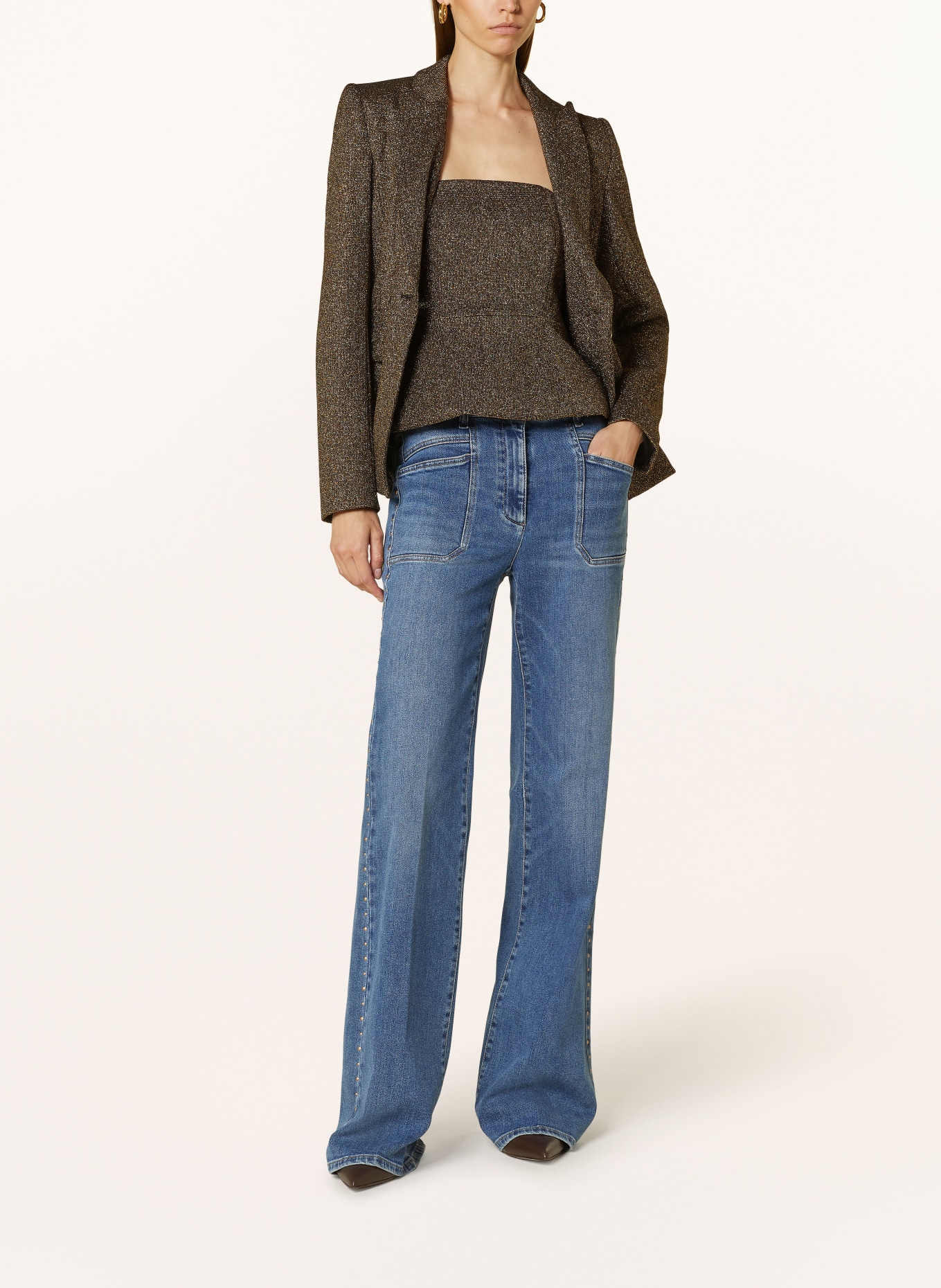 LUISA CERANO Flared jeans with rivets, Color: 254 (Image 2)