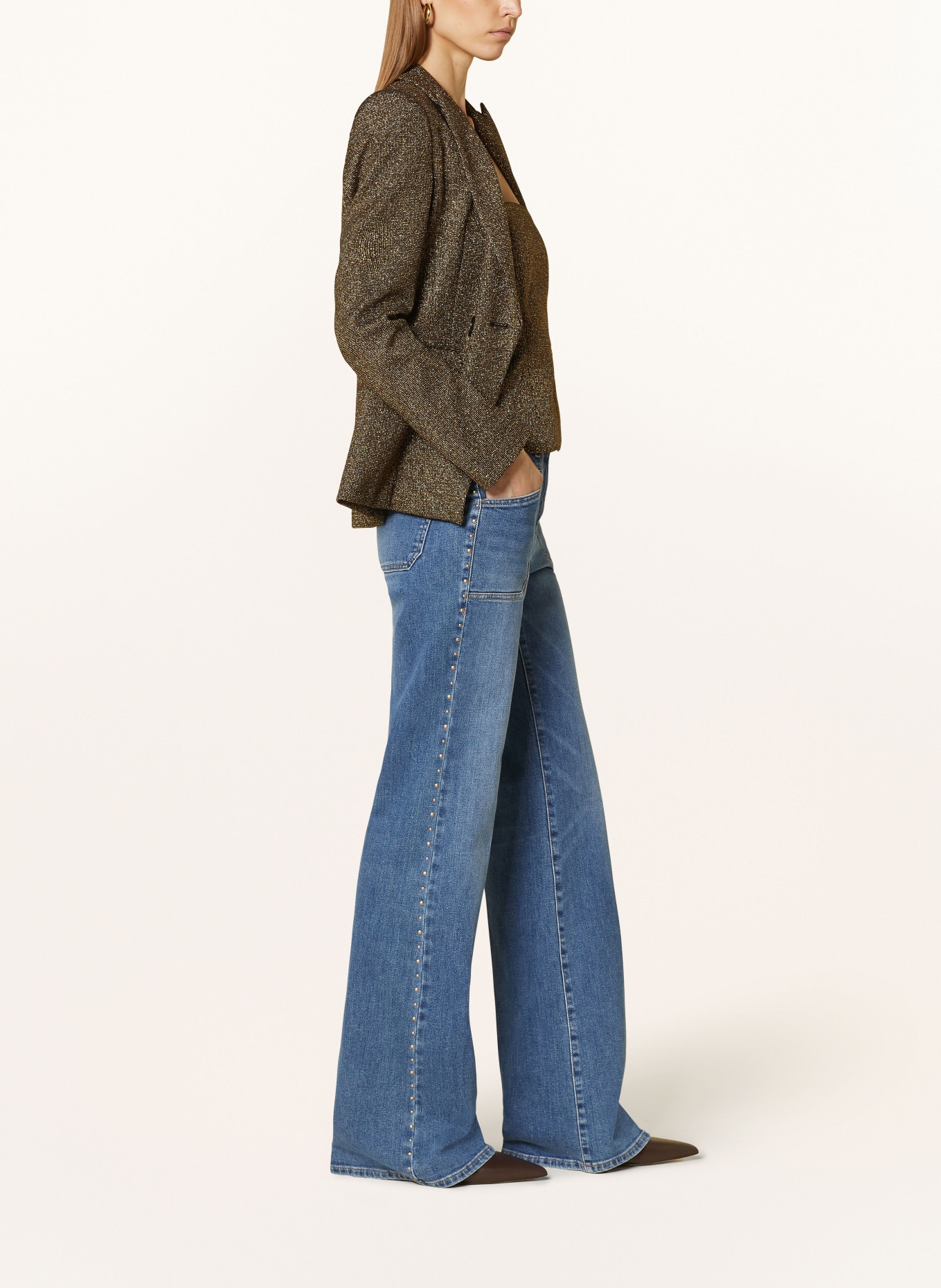 LUISA CERANO Flared jeans with rivets, Color: 254 (Image 4)