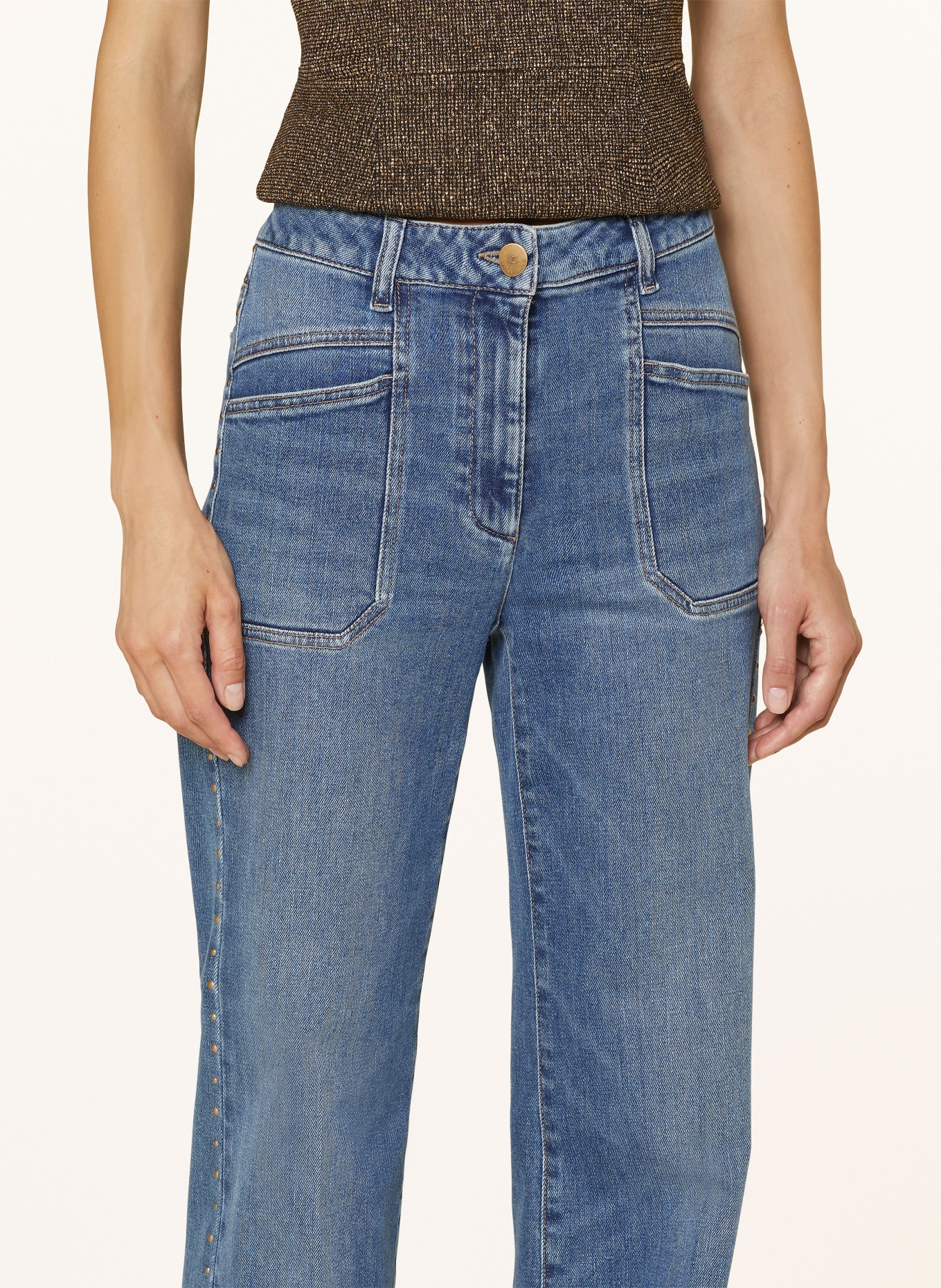 LUISA CERANO Flared jeans with rivets, Color: 254 (Image 5)