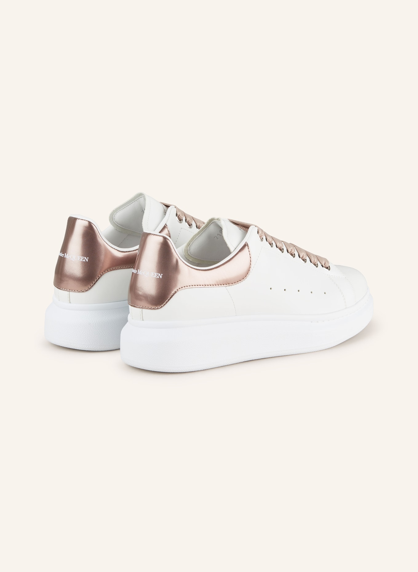 Rose gold alexander mcqueen trainers shop