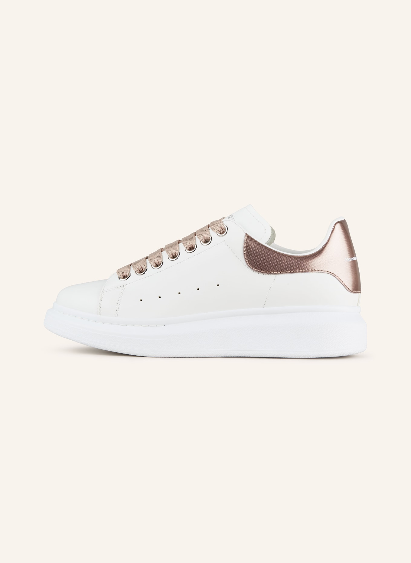 Alexander mcqueen trainers gold store