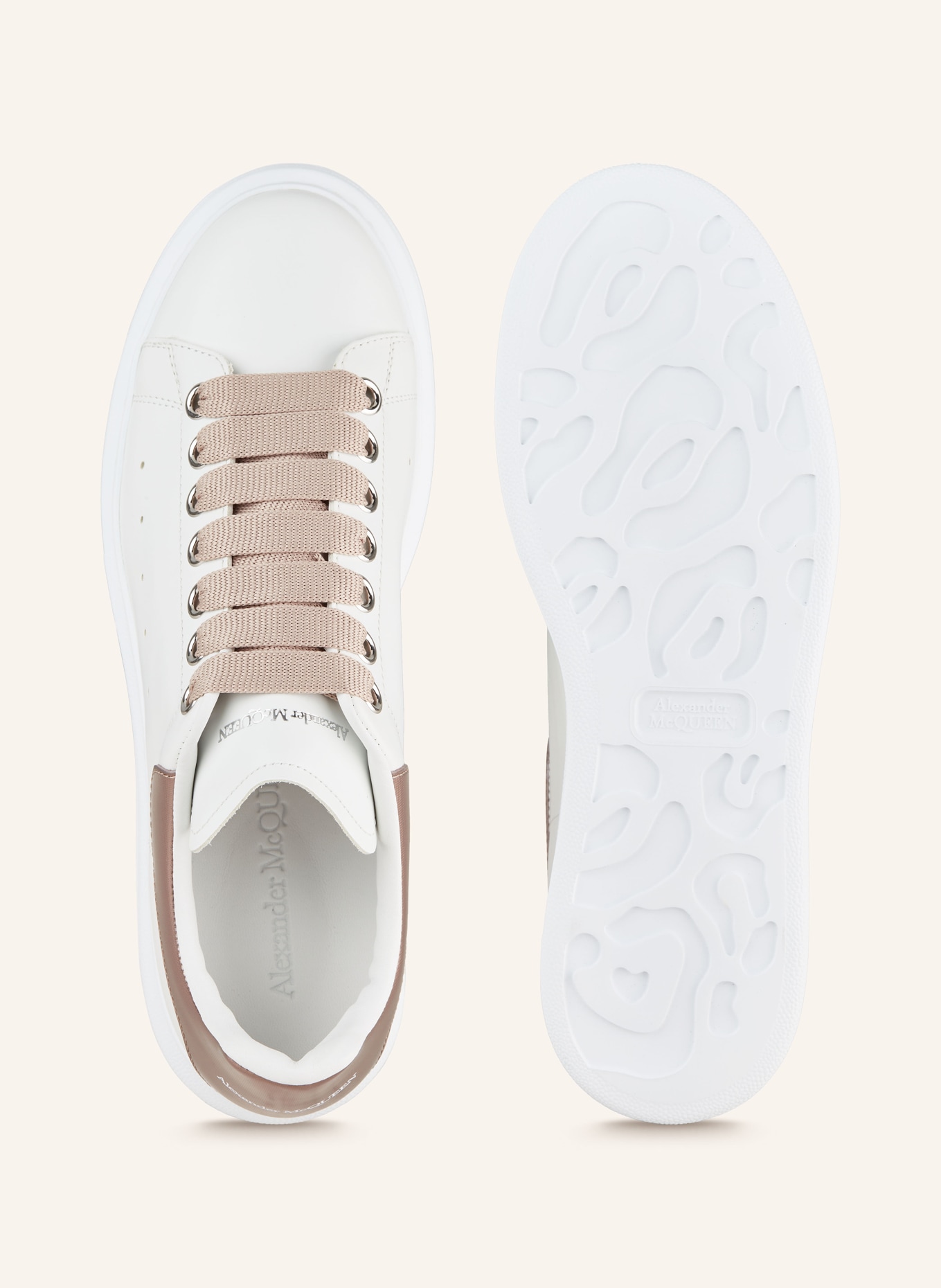 Alexander mcqueen sneakers rose gold online