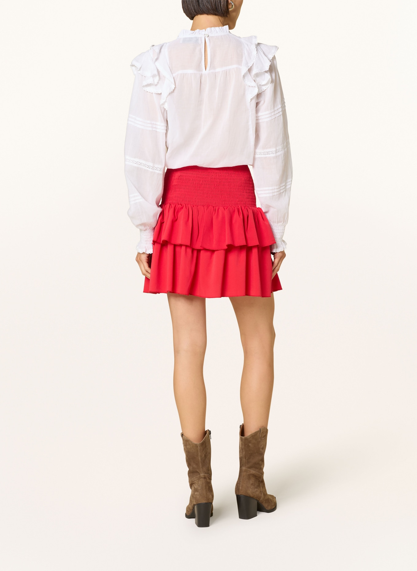 NEO NOIR Skirt CARIN, Color: RED (Image 3)