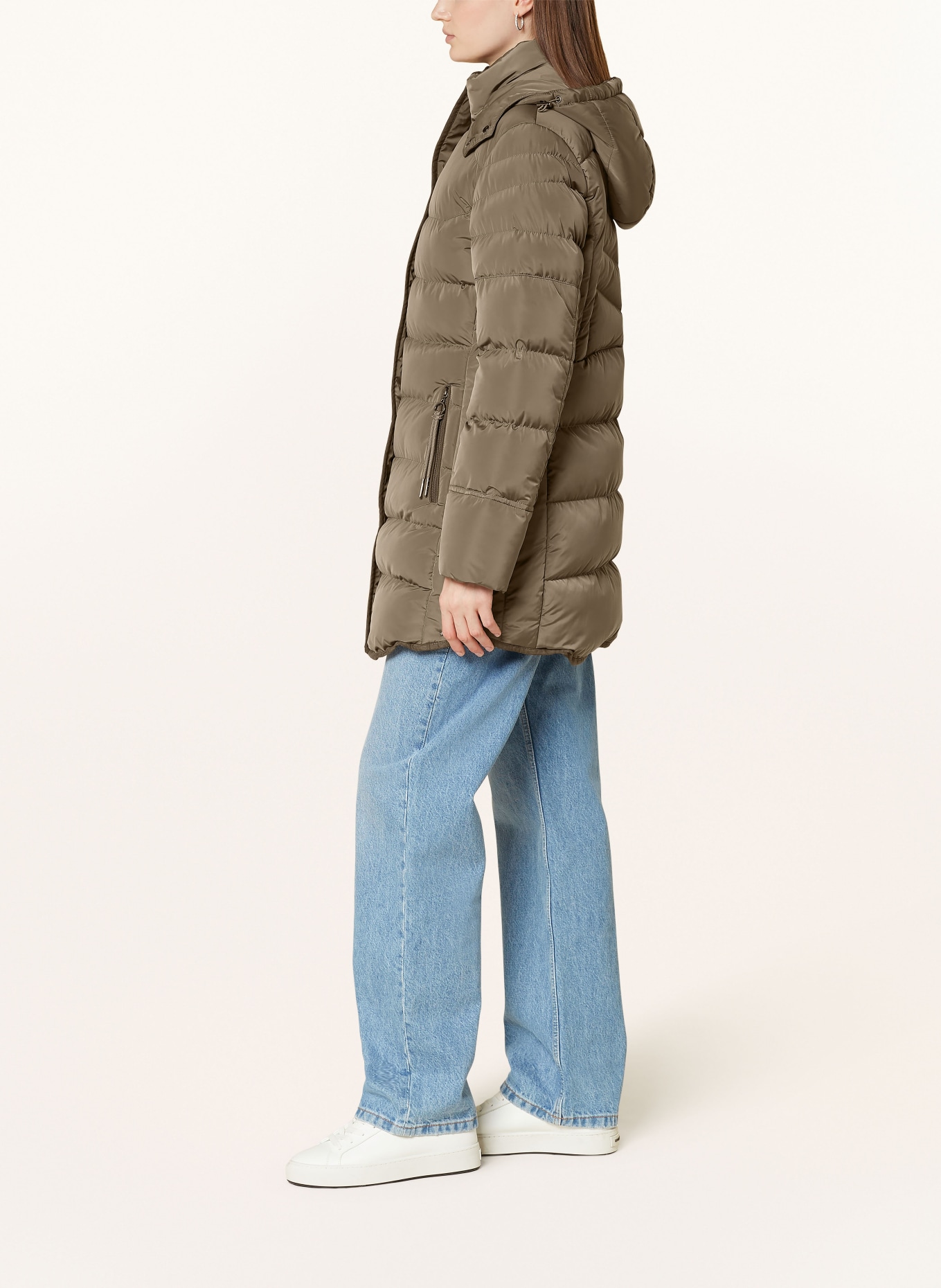 RINO & PELLE Quilted coat: OLIVE