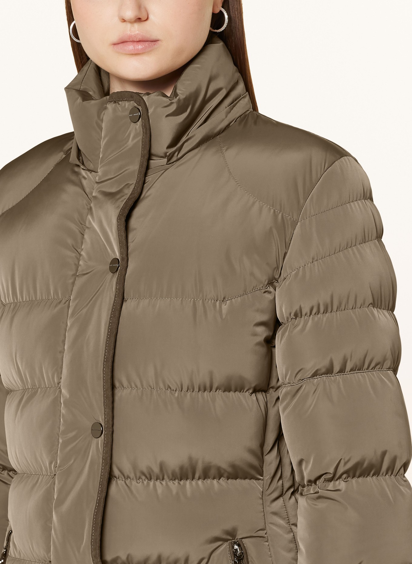 RINO & PELLE Quilted coat: OLIVE