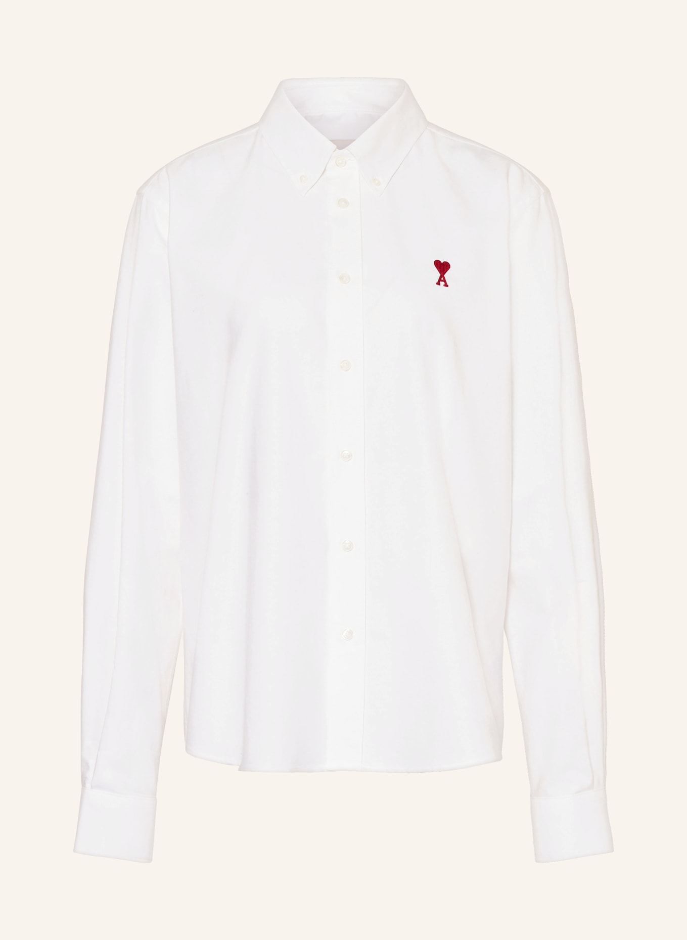 AMI PARIS Hemdbluse: WEISS