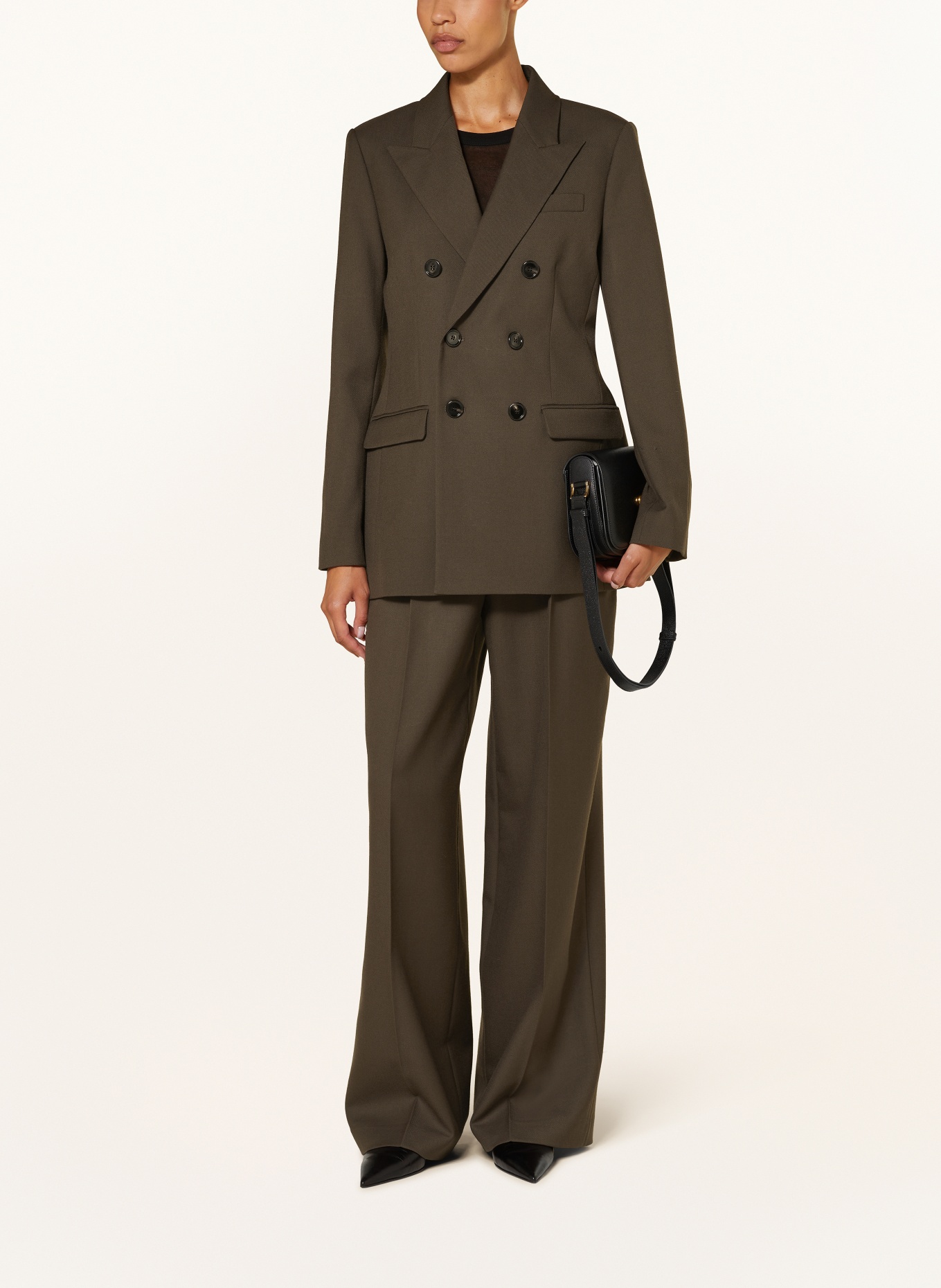 AMI PARIS Longblazer: DUNKELBRAUN