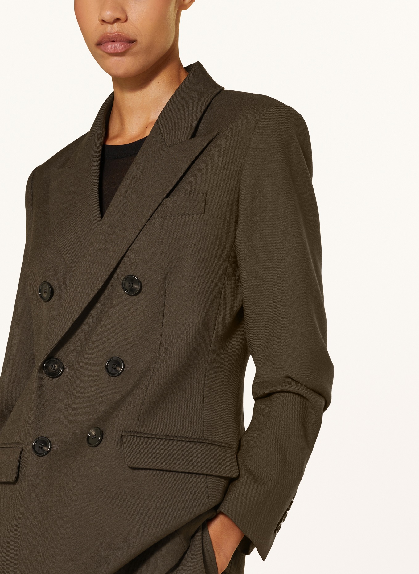 AMI PARIS Longblazer: DUNKELBRAUN