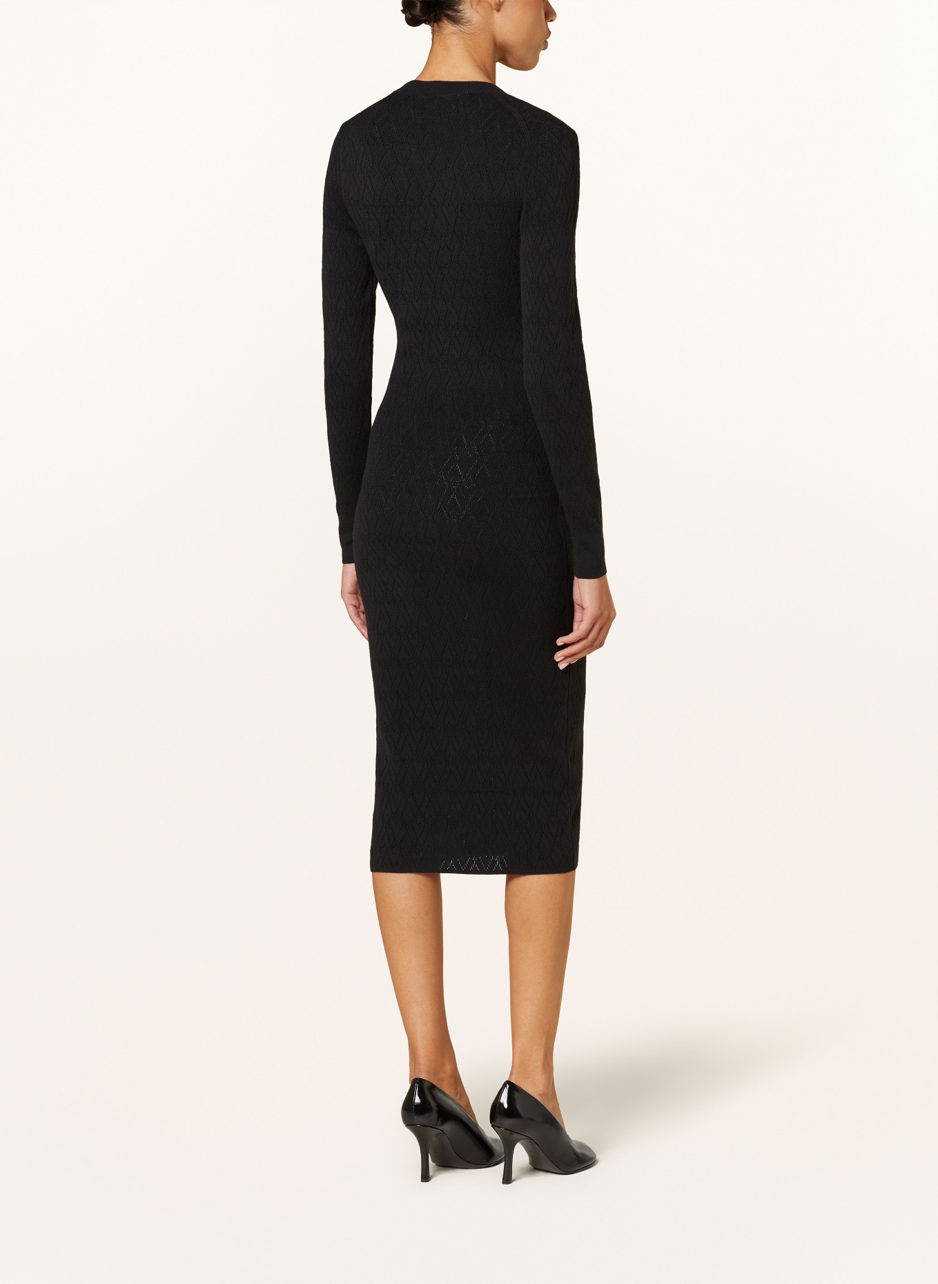 AMI PARIS Knit dress: BLACK