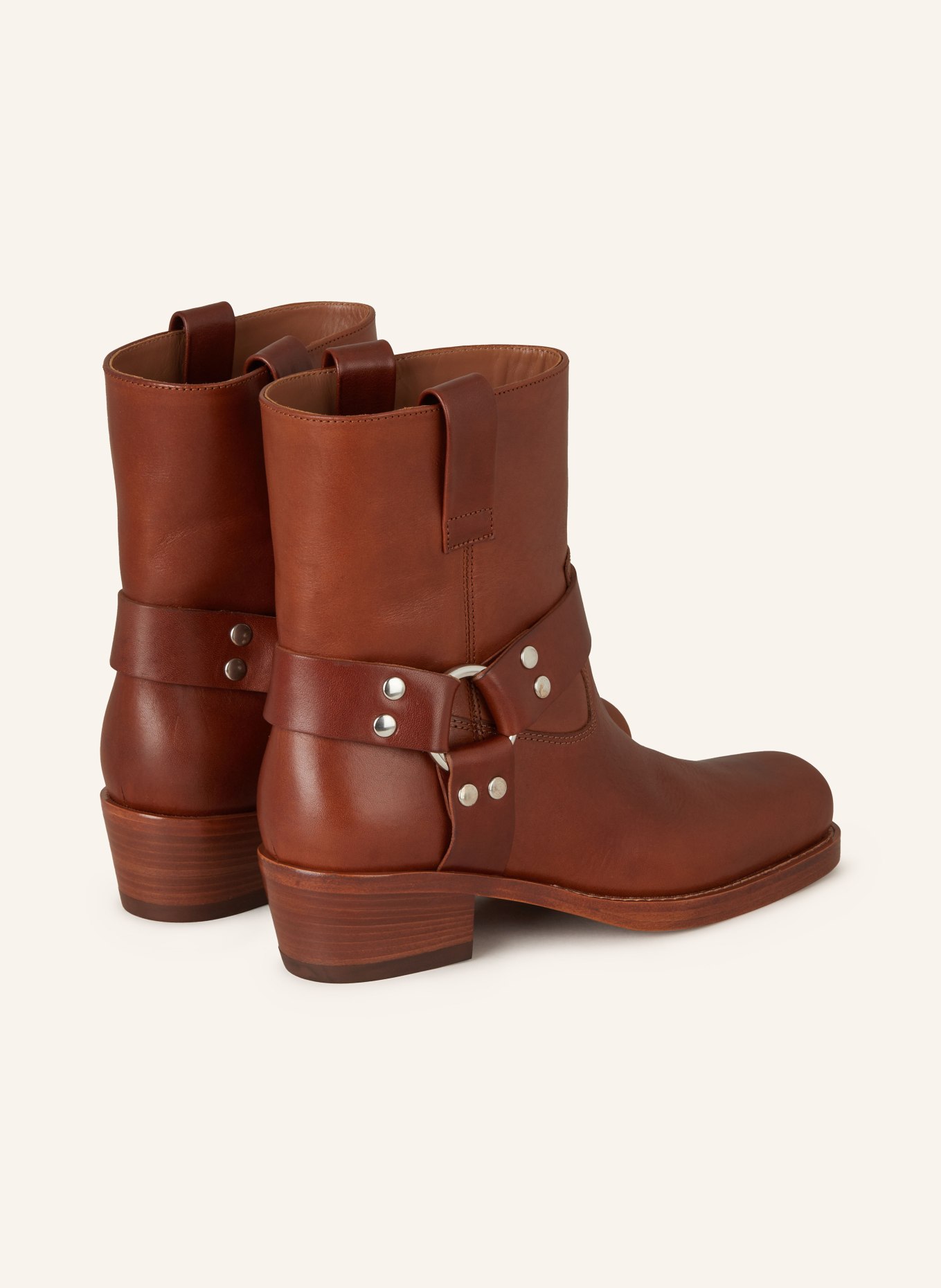 Biker boots tan store