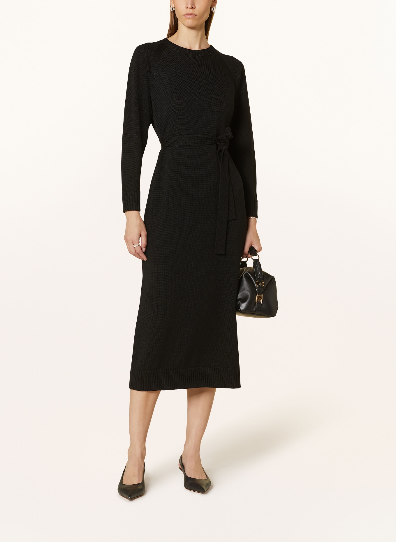 MM Knit dress SCRIVIA: BLACK