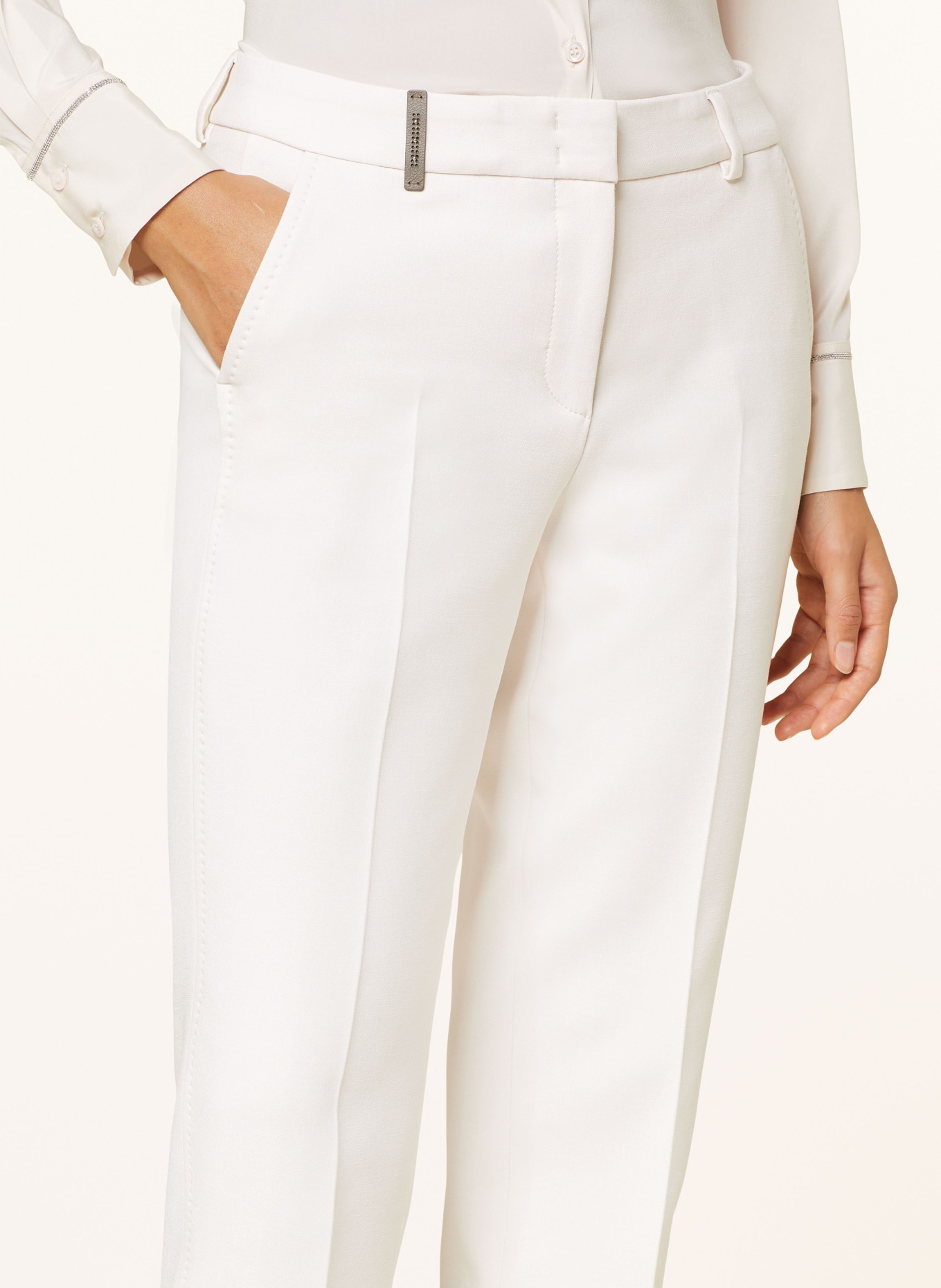 PESERICO 7/8 pants, Color: BEIGE (Image 5)