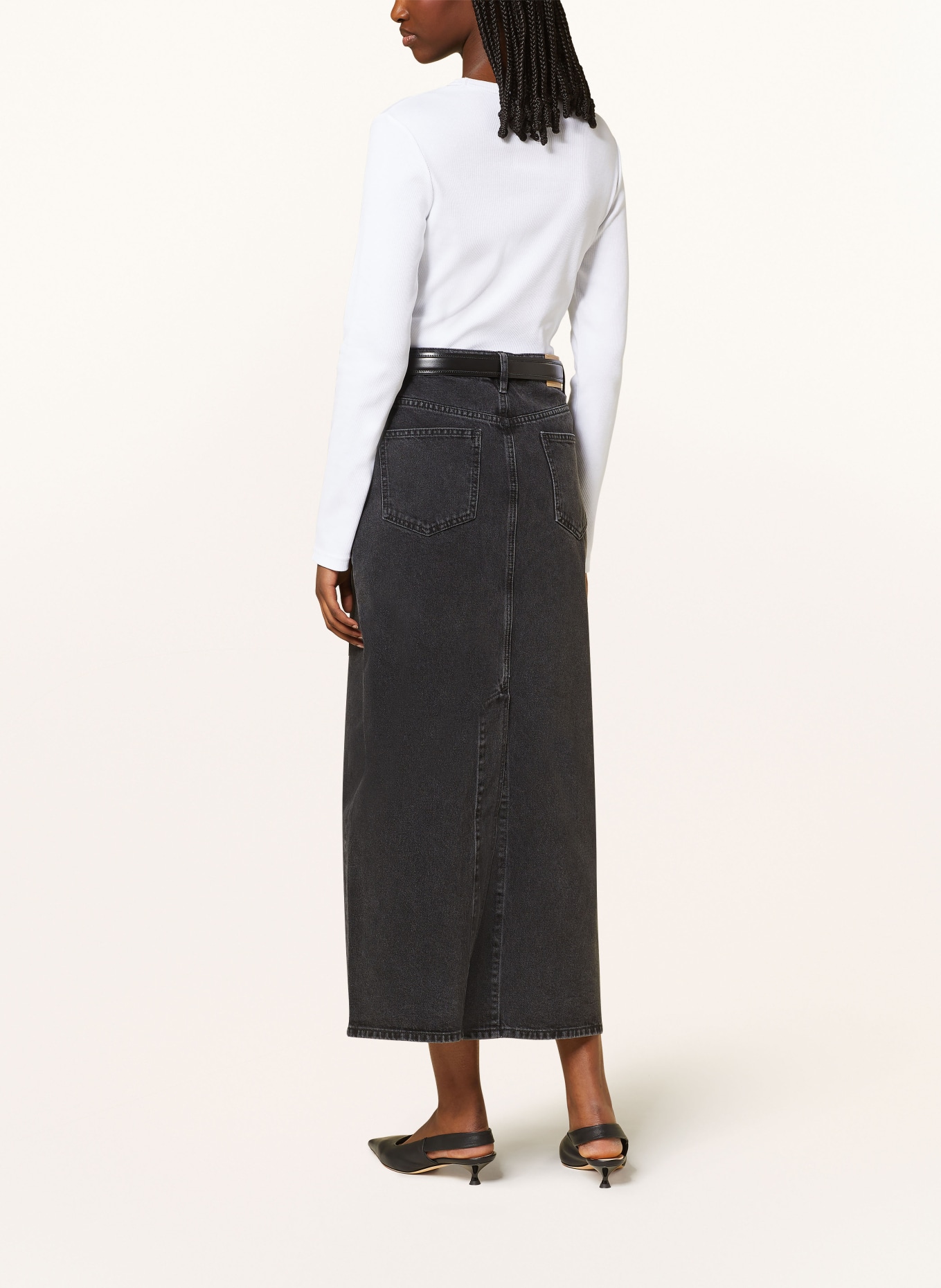MRS & HUGS Jeansrock: DARK GREY