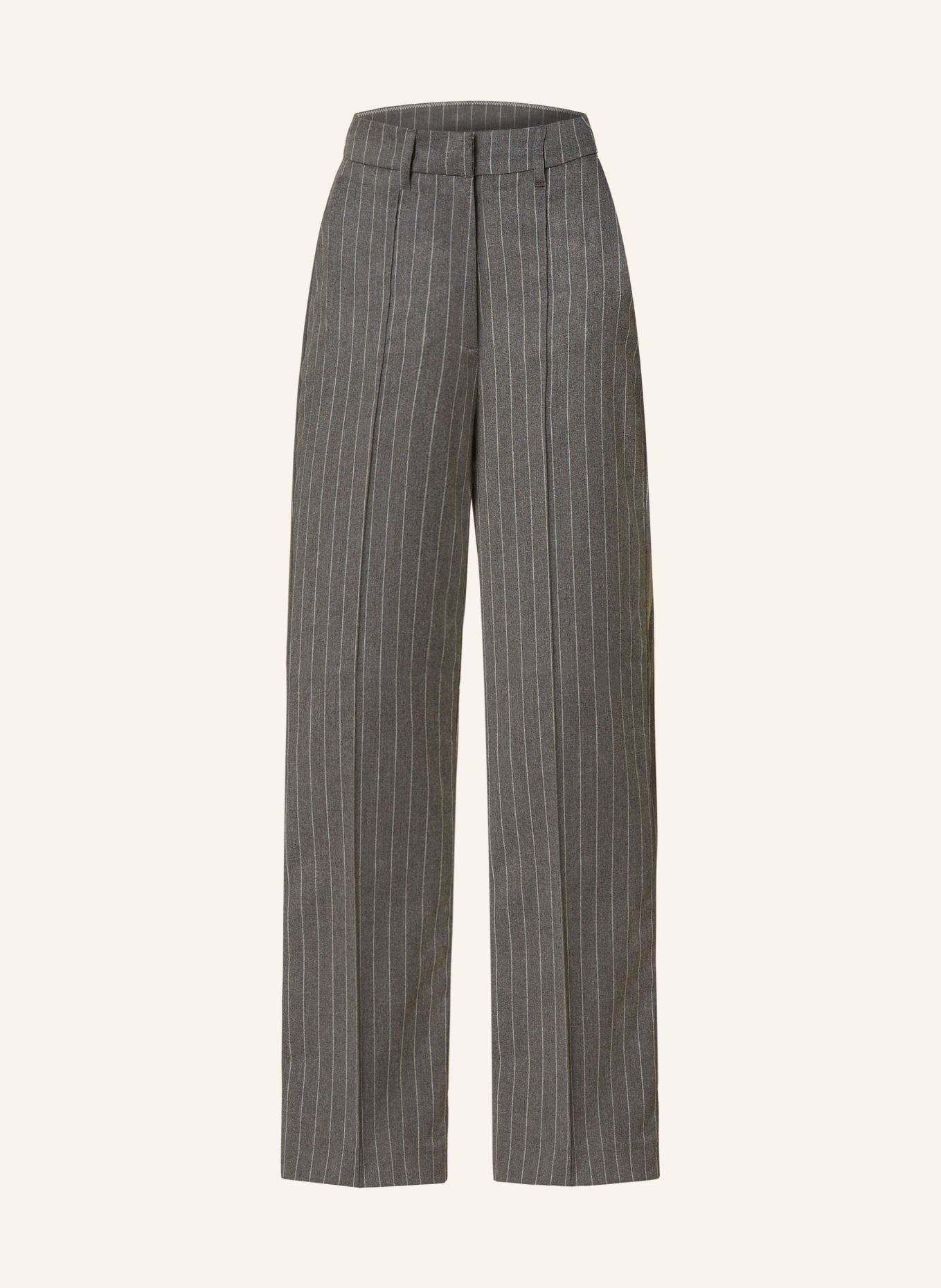 MRS & HUGS Wide leg trousers, Color: GRAY/ LIGHT GRAY (Image 1)