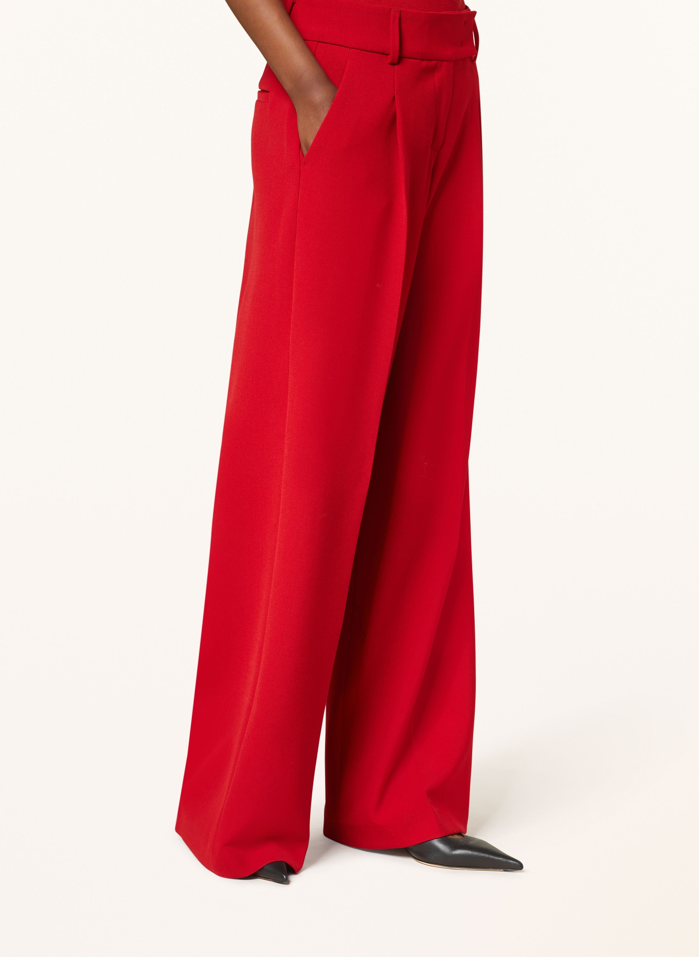 SEDUCTIVE Wide leg trousers CHRISSY, Color: DARK RED (Image 5)