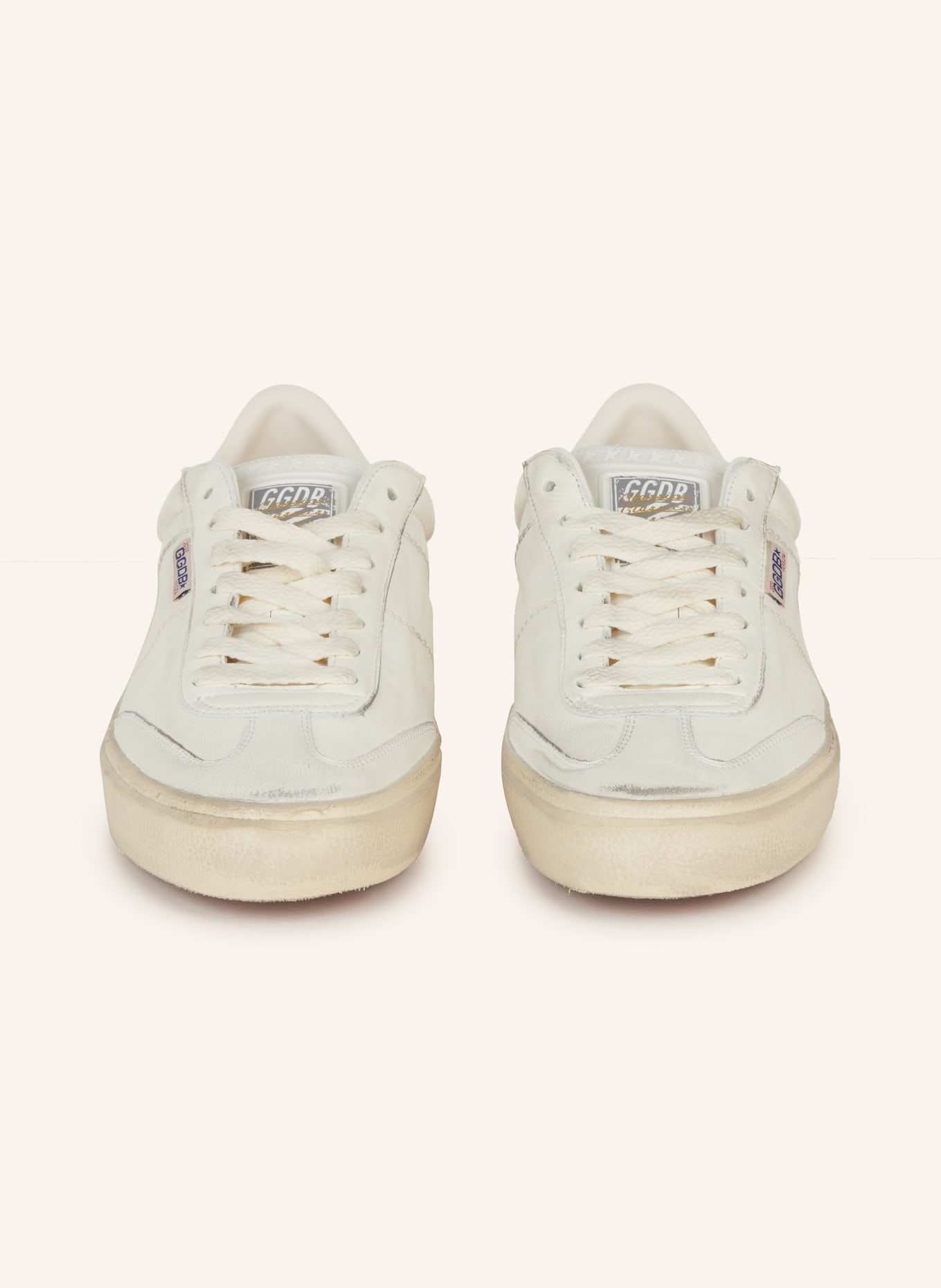 GOLDEN GOOSE Sneaker SOUL STAR: WEISS/ SILBER