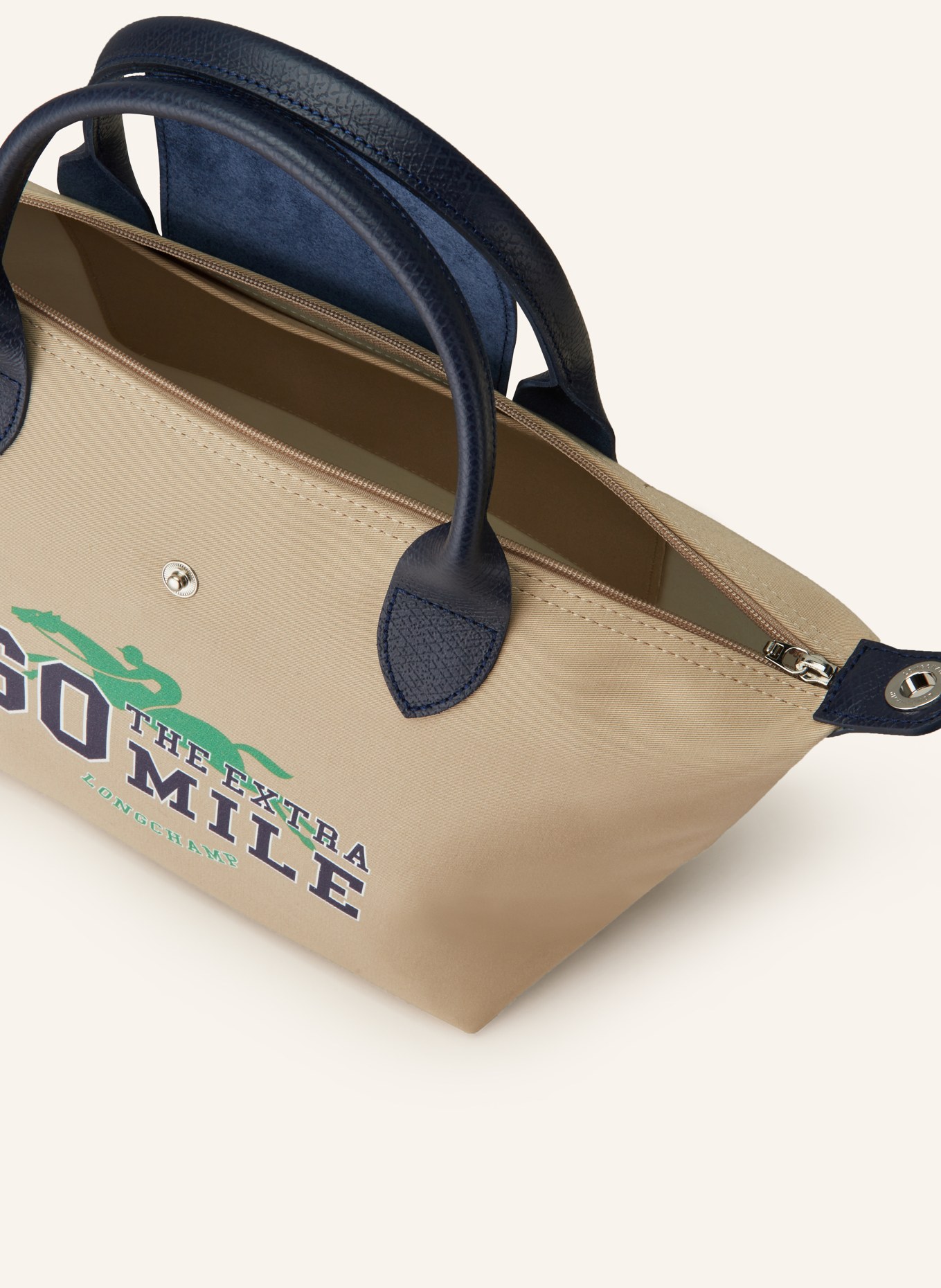 Sac longchamp pliage beige on sale