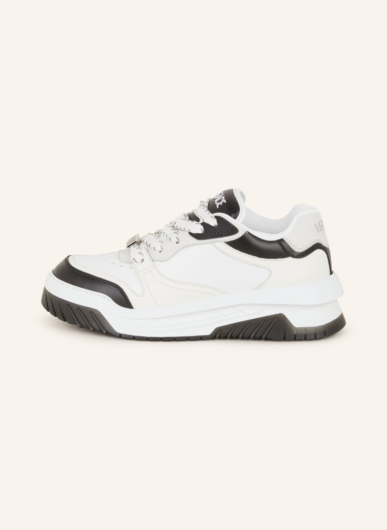 Black and white versace shoes new arrivals