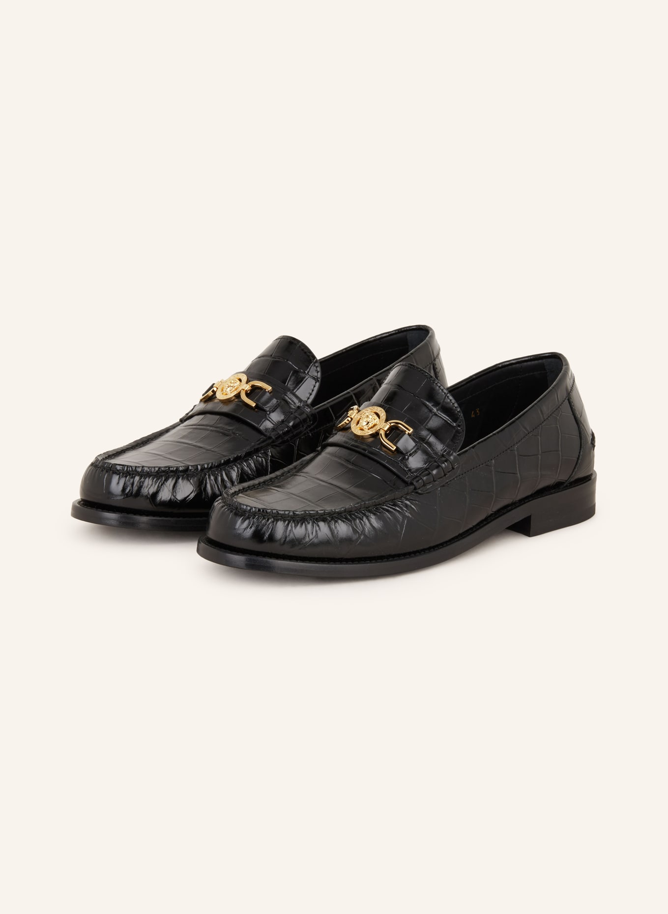VERSACE Loafers MEDUSA 95 in black