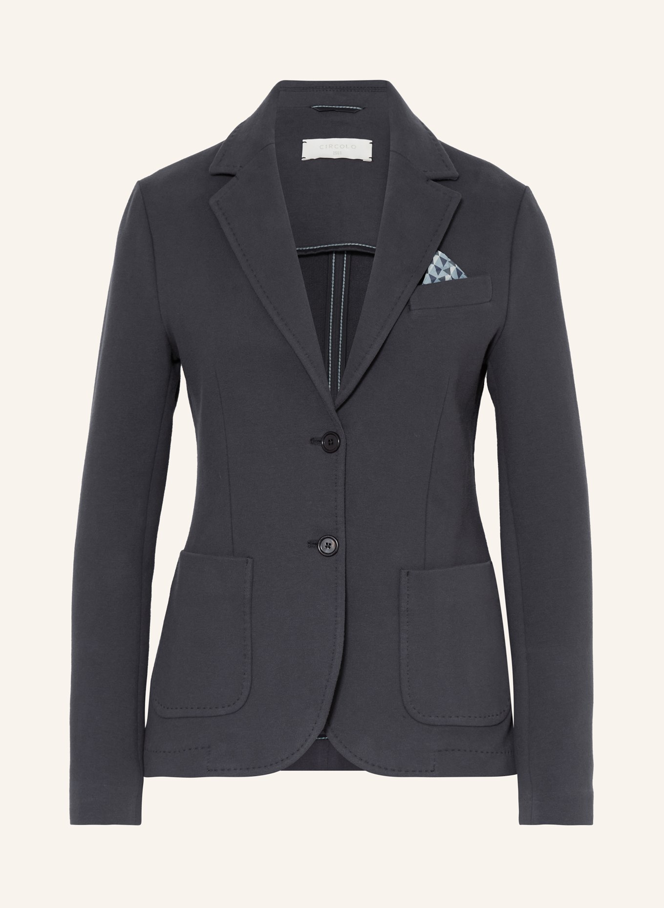 CIRCOLO 1901 Jersey blazer, Color: DARK GRAY (Image 1)