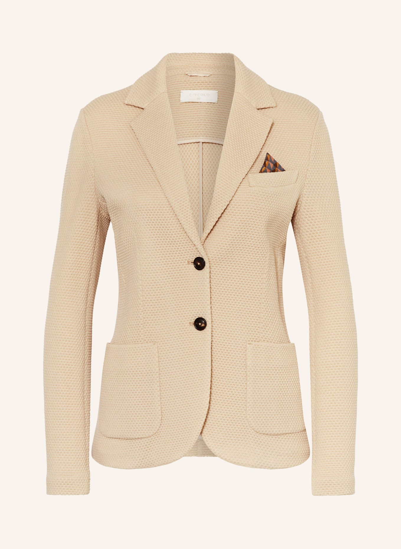 CIRCOLO 1901 Jerseyblazer, Farbe: BEIGE (Bild 1)