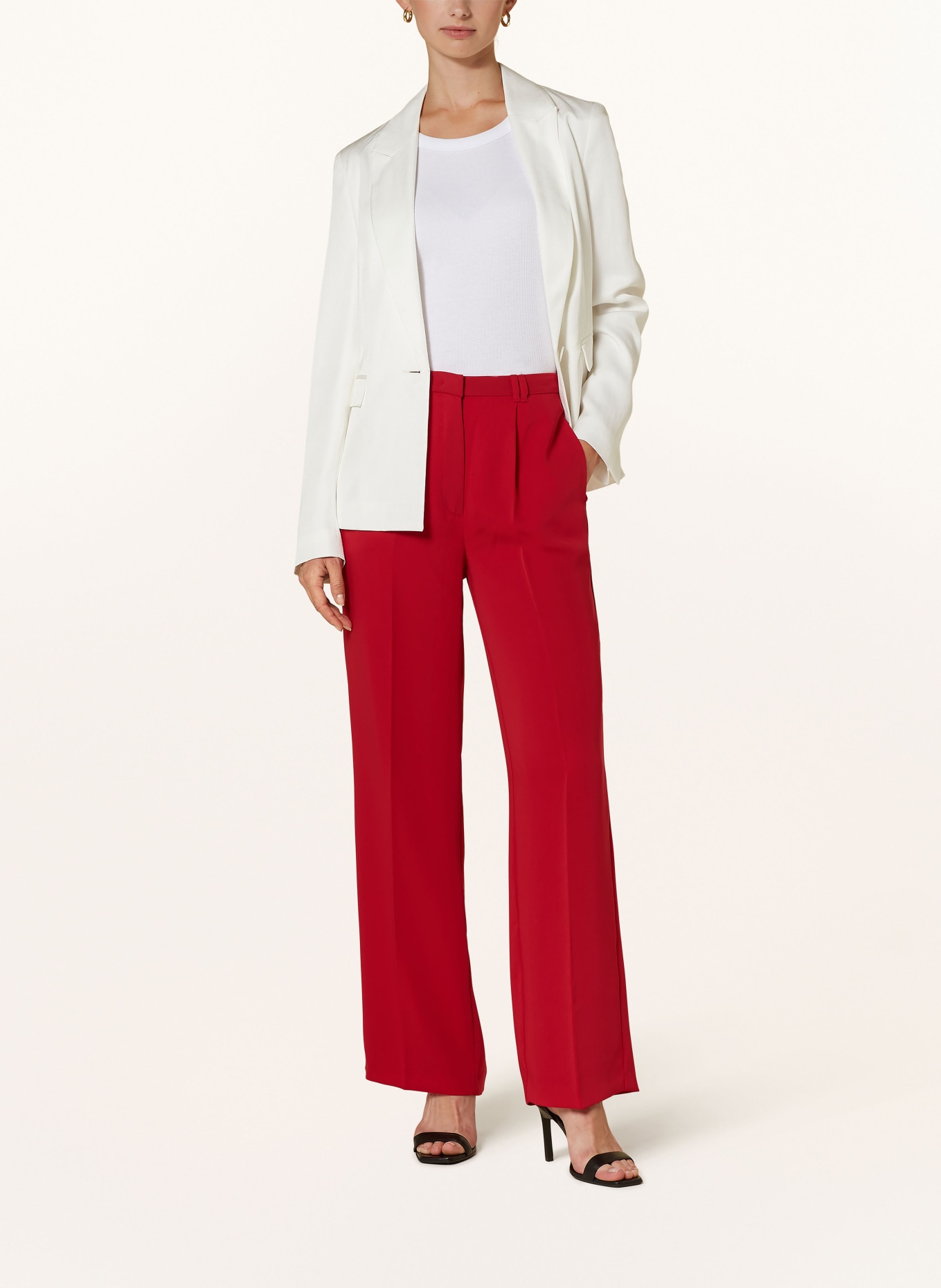 BETTY&CO Wide leg trousers, Color: RED (Image 2)