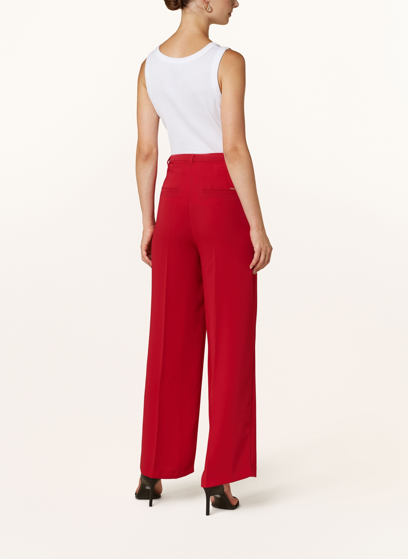 BETTY&CO Wide leg trousers, Color: RED (Image 3)