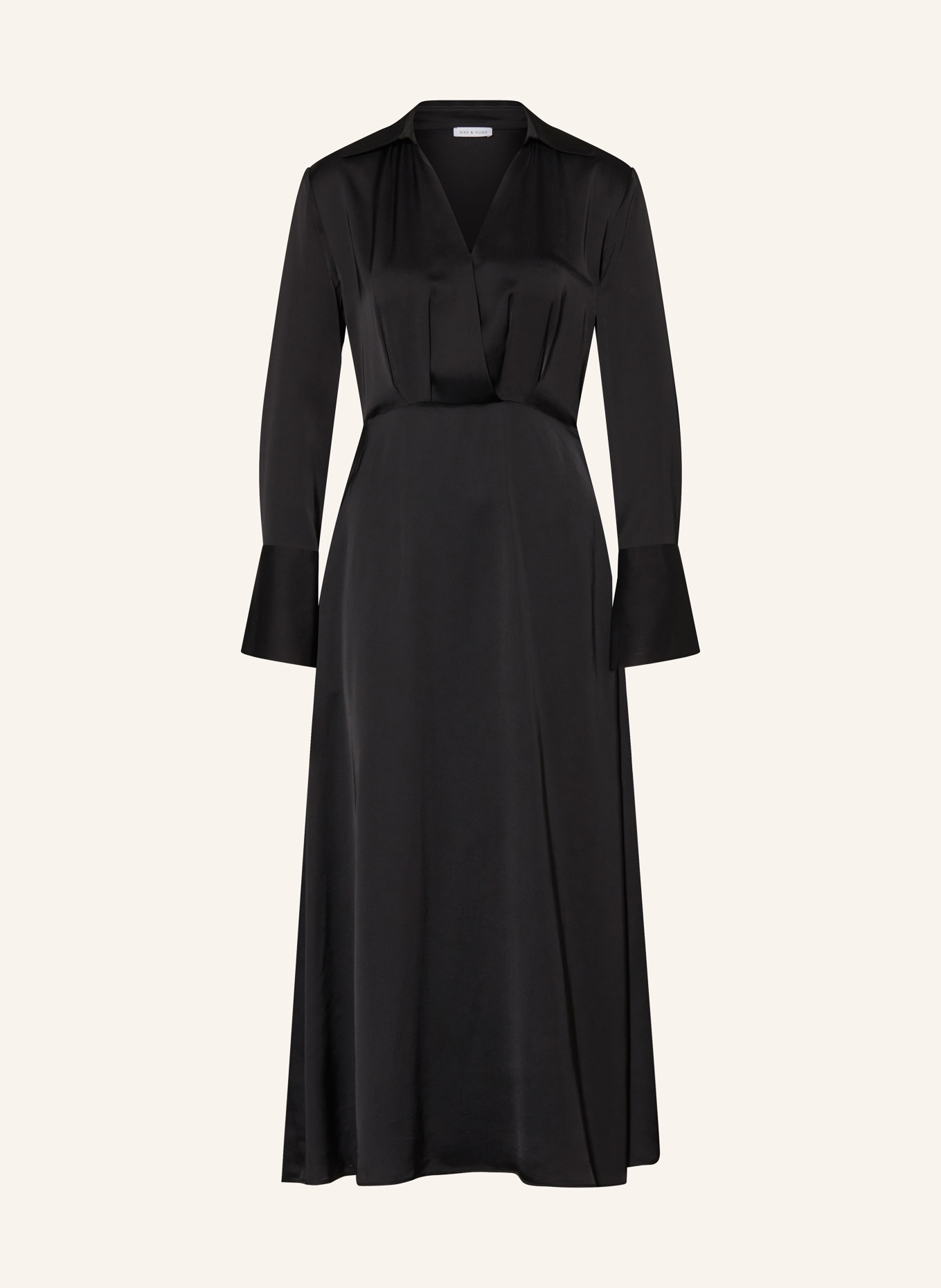 MRS & HUGS Satinkleid: SCHWARZ