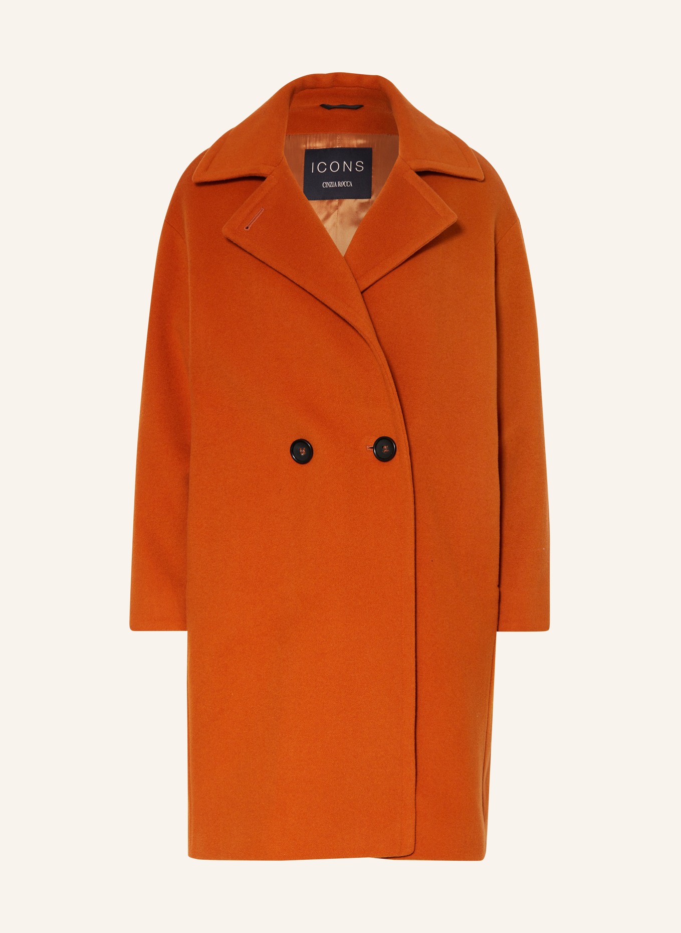 Burnt orange wool coat discount