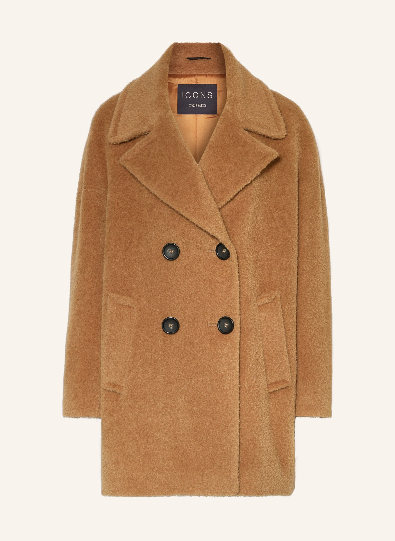 Warehouse double breasted teddy coat 2025