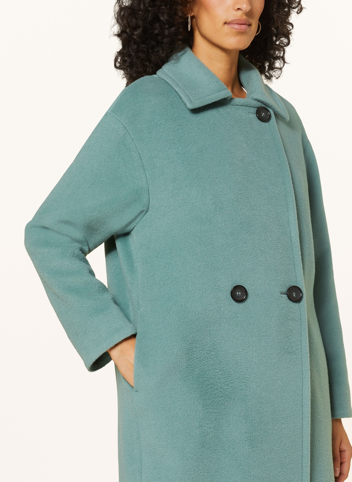 Mint wool coat online