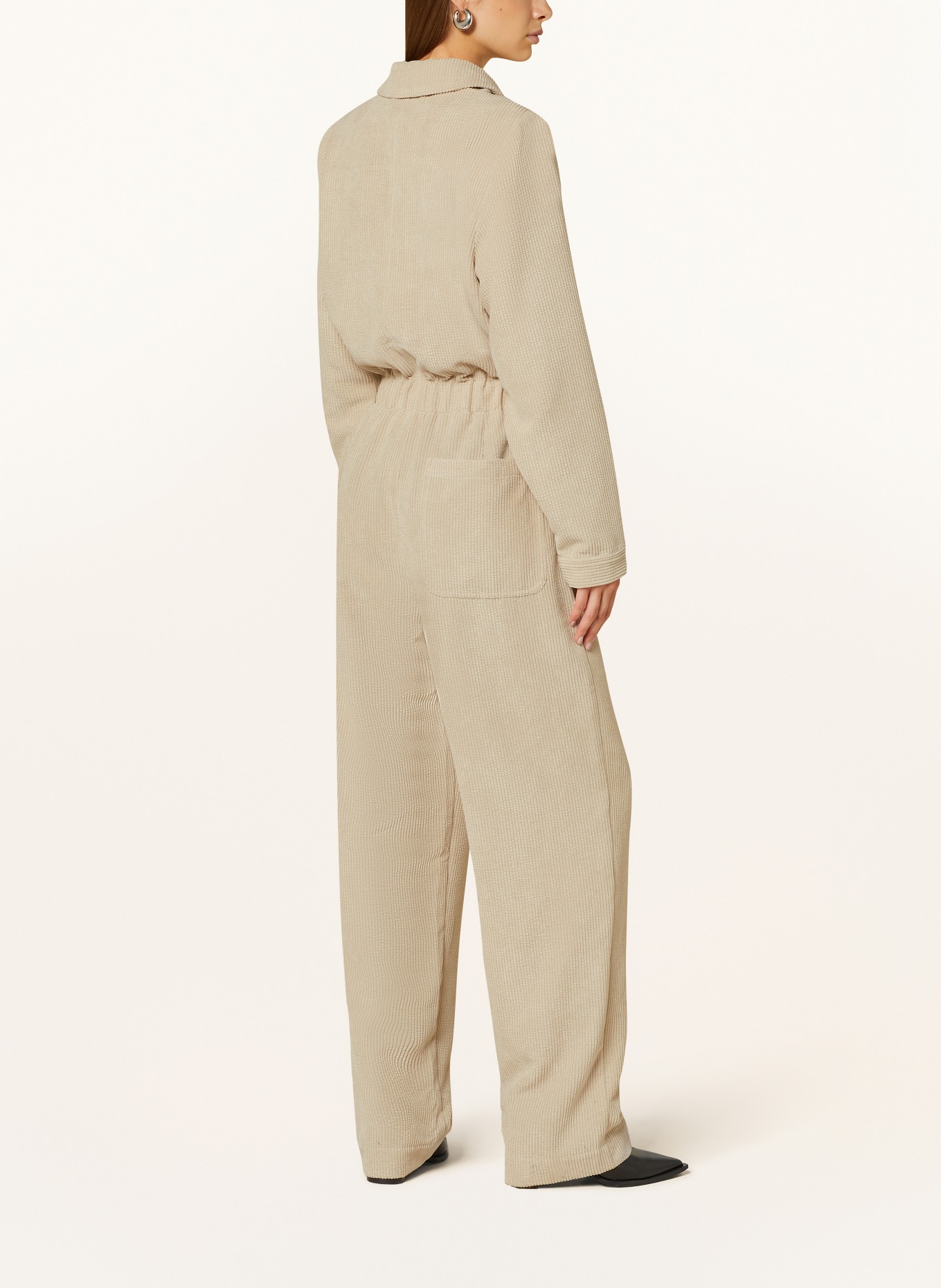 lollys laundry Jumpsuit ABERDEEN aus Cord: BEIGE