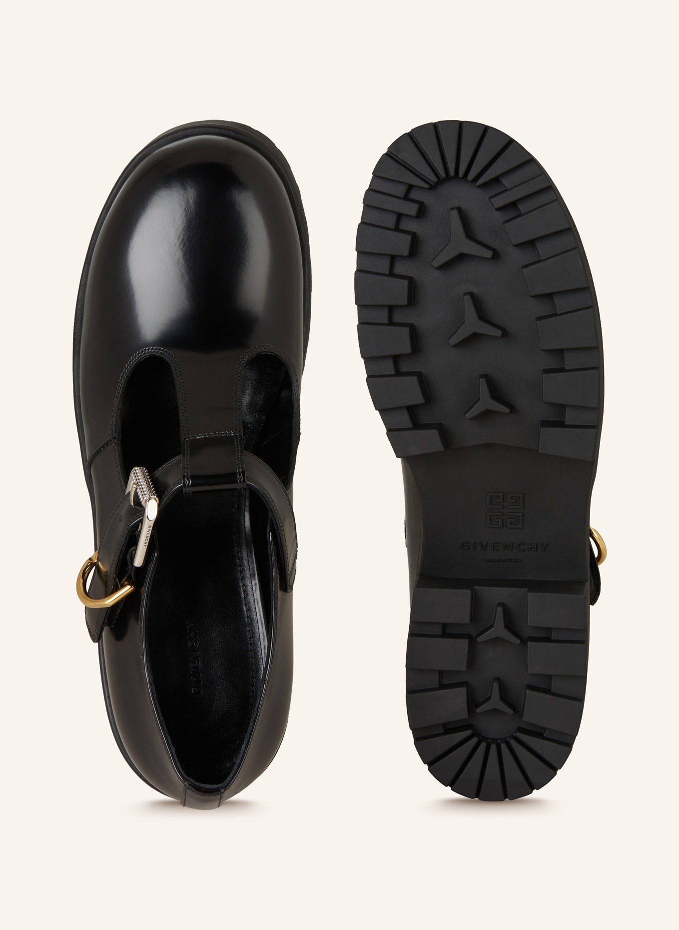 GIVENCHY Loafersy VOYOU: CZARNY