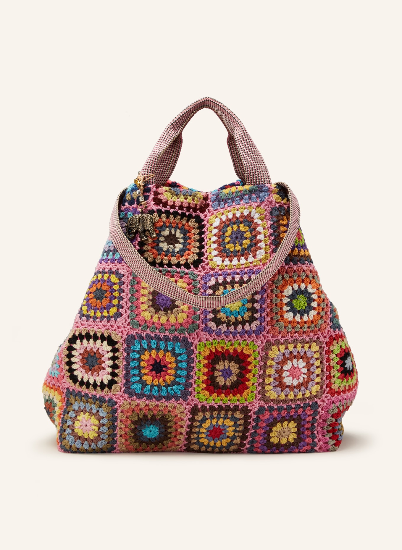 ANOKHI Shopper: RŮŽOVÁ / SVĚTLE FIALOVÁ / ČERVENÁ