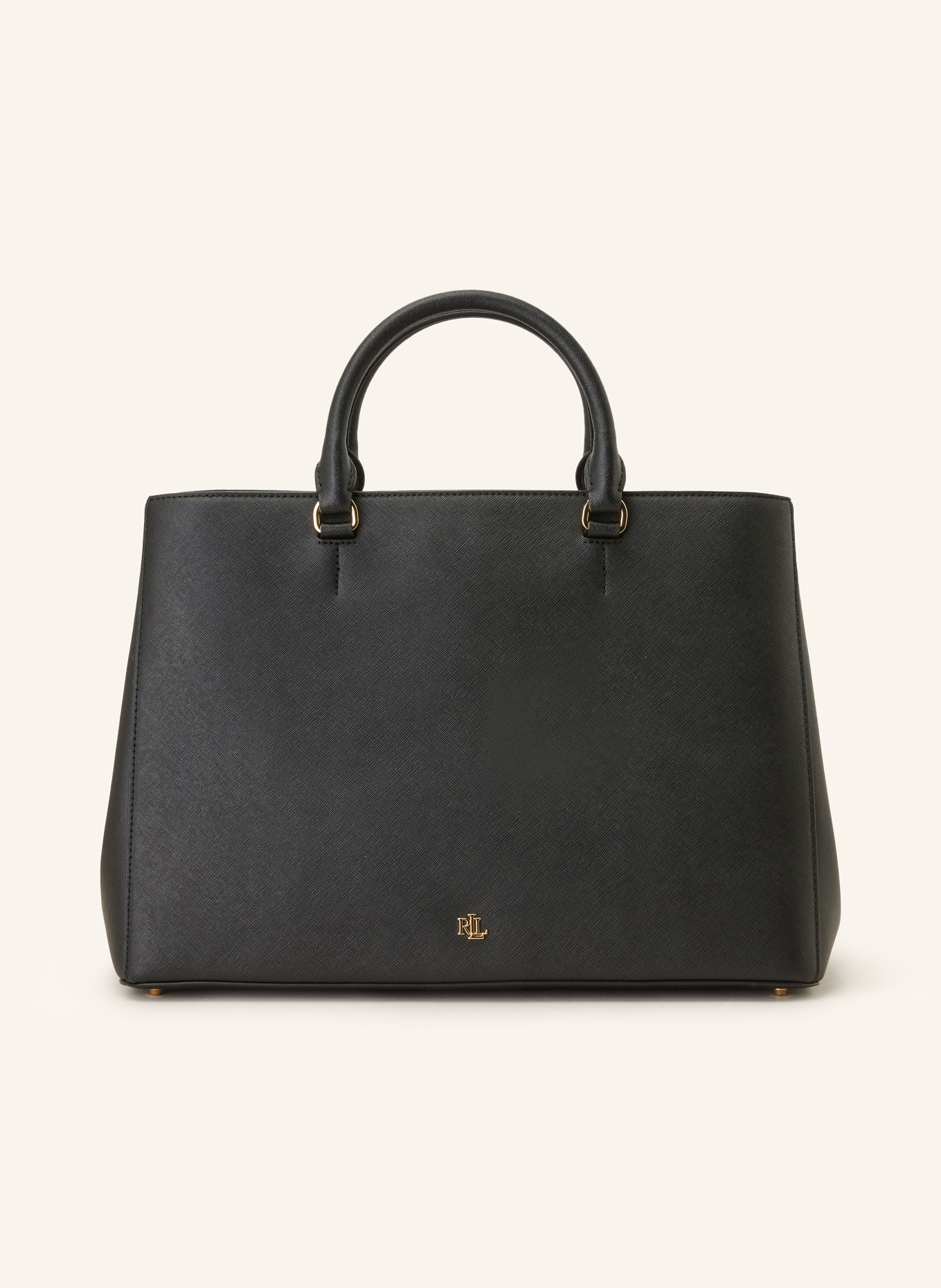 LAUREN RALPH LAUREN Saffiano handbag, Color: BLACK (Image 1)