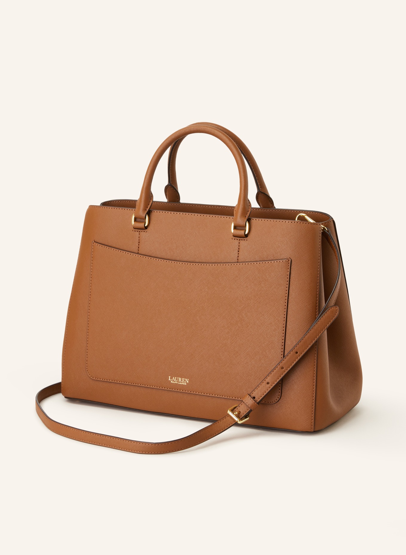 LAUREN RALPH LAUREN Saffiano handbag, Color: BROWN (Image 2)