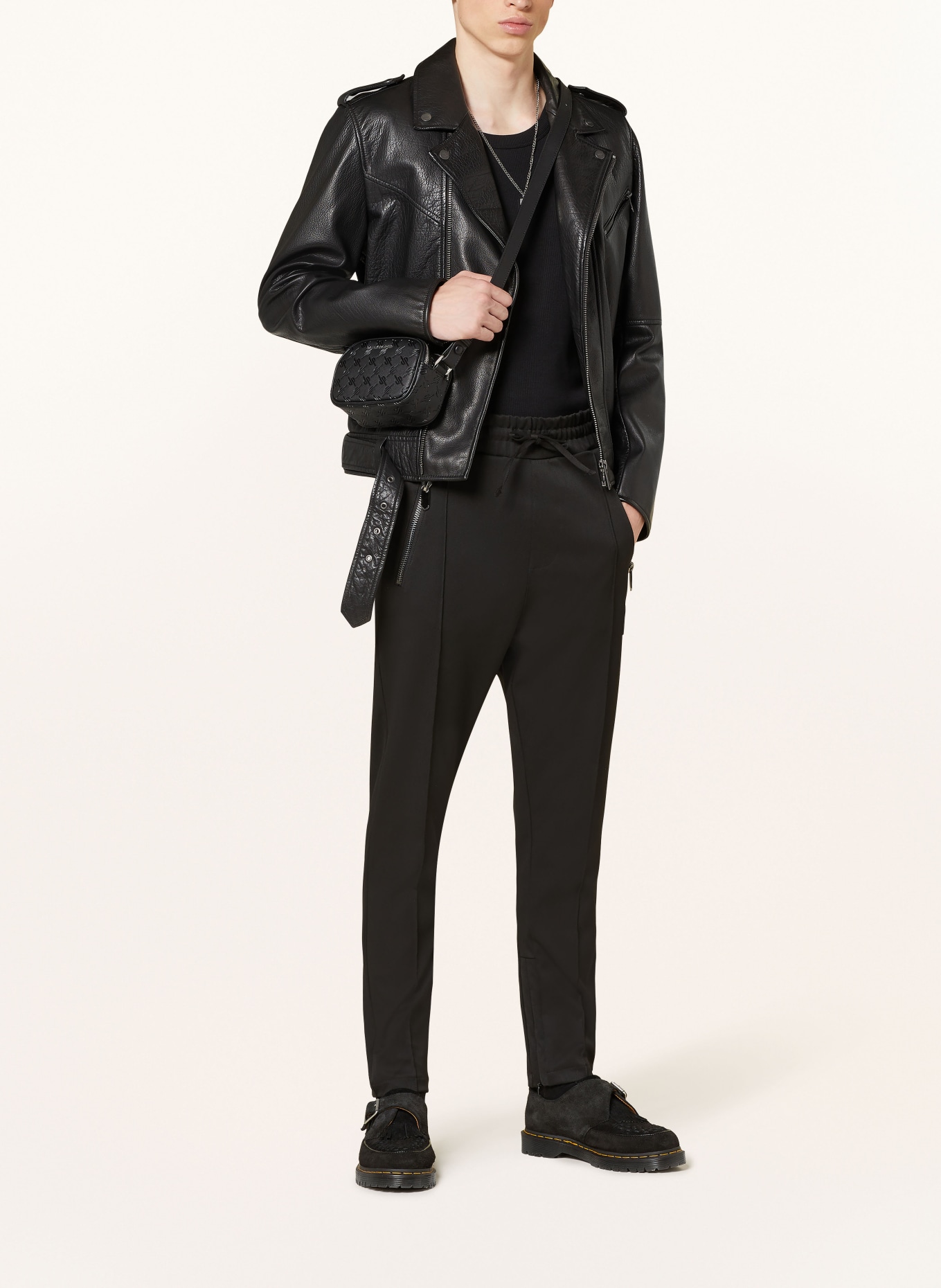 ELIAS RUMELIS Hose ERMILAN im Jogging-Stil Tapered Fit, Farbe: SCHWARZ (Bild 2)