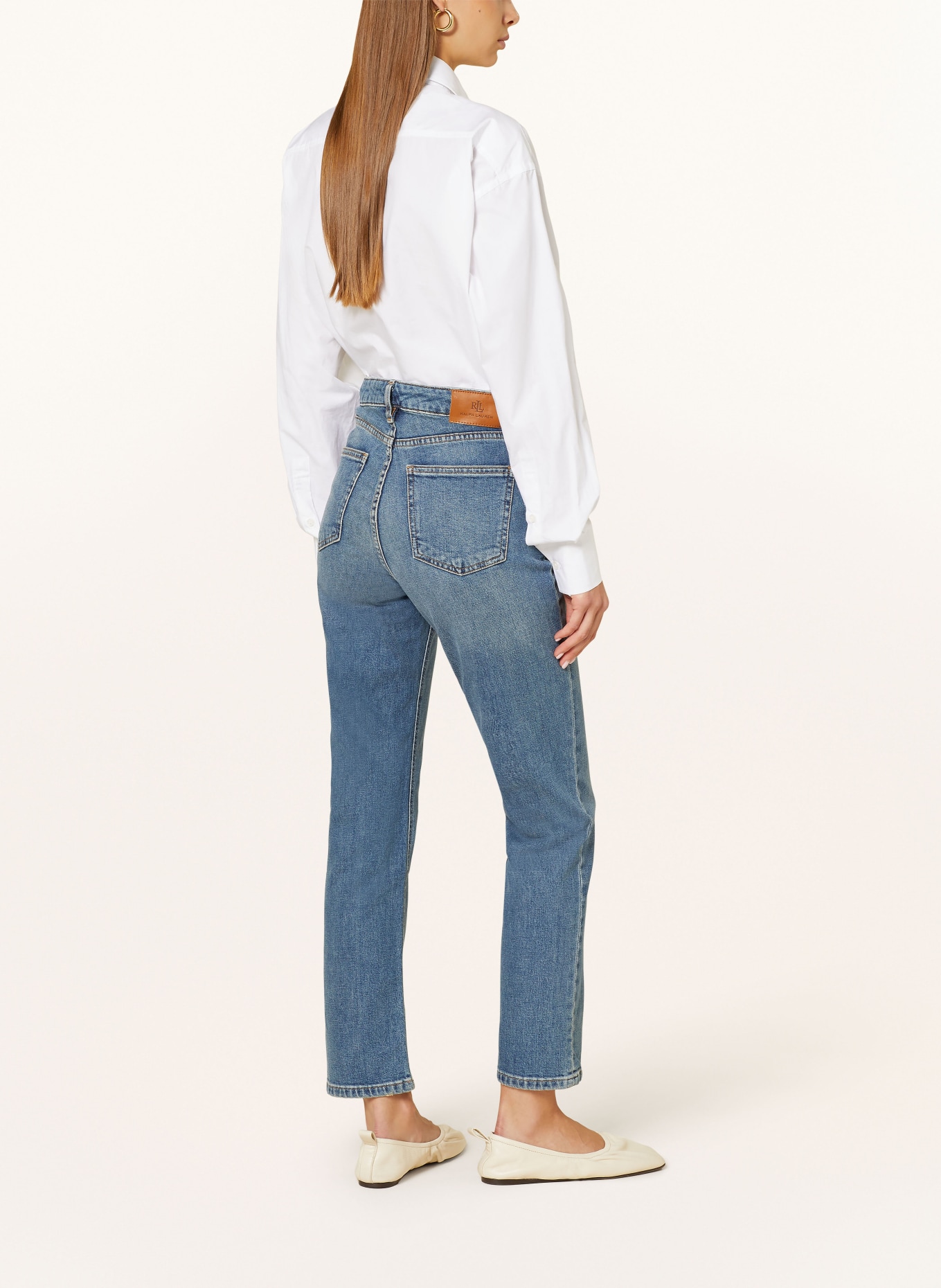 LAUREN RALPH LAUREN Straight jeans, Color: 001 DUSK INDIGO WASH (Image 3)