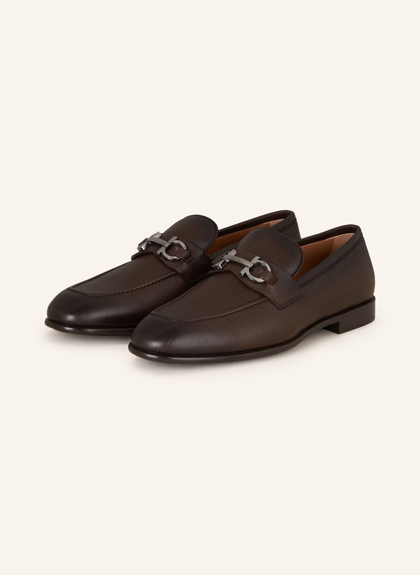 FERRAGAMO Loafersy FOSTER, Kolor: CIEMNOBRĄZOWY (Obrazek 1)