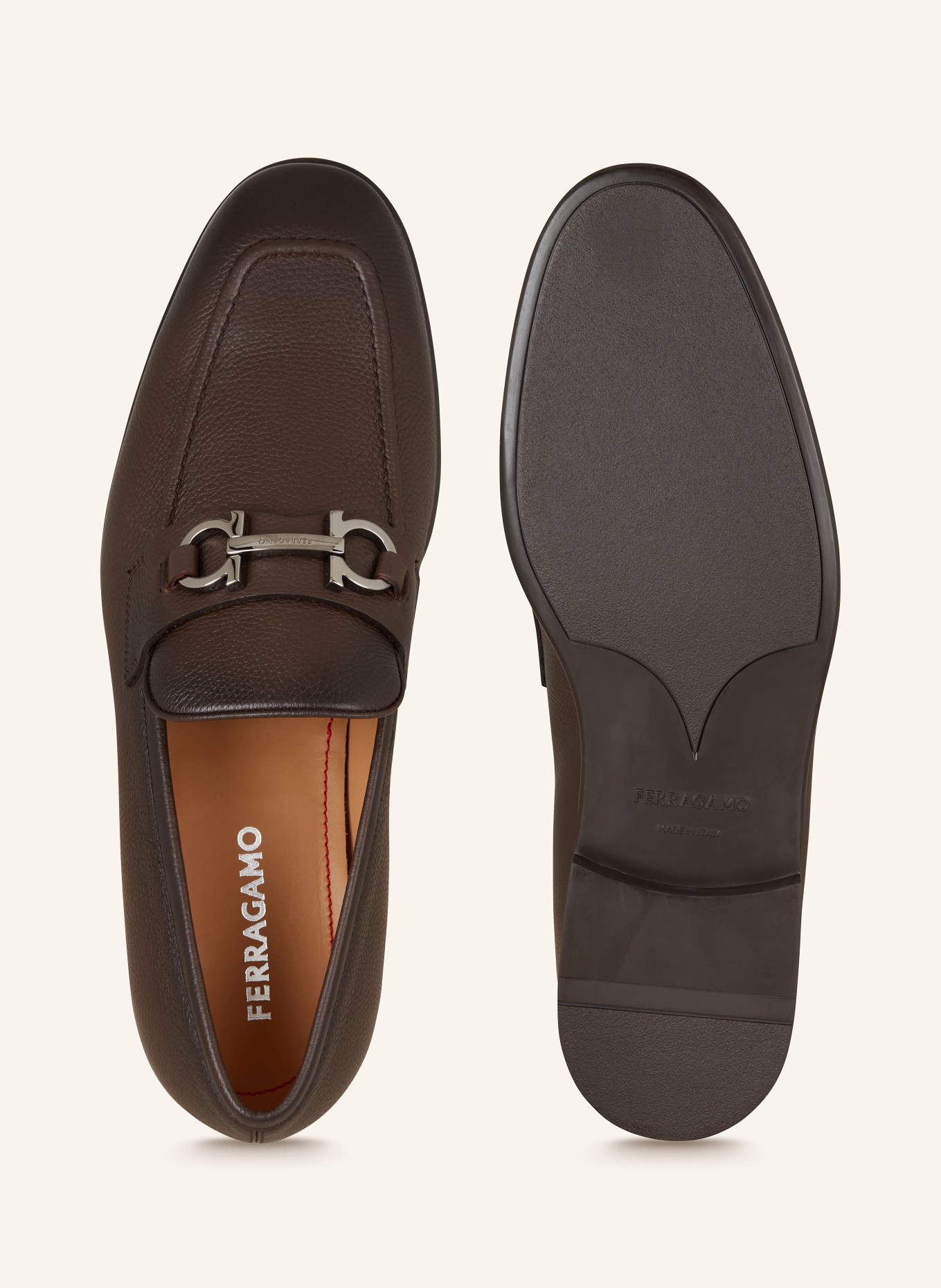 FERRAGAMO Loafersy FOSTER, Kolor: CIEMNOBRĄZOWY (Obrazek 5)