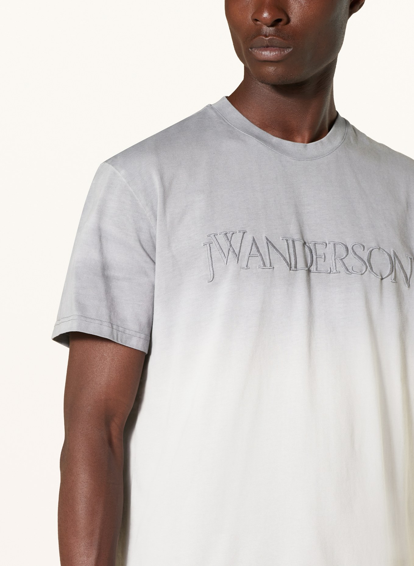 JW ANDERSON T-shirt in gray/ light gray