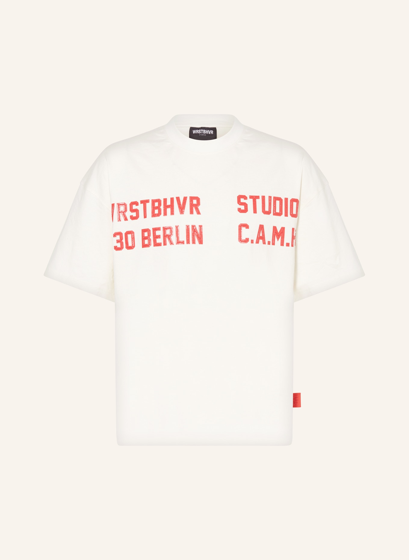 WRSTBHVR T-shirt VADIM, Color: WHITE (Image 1)