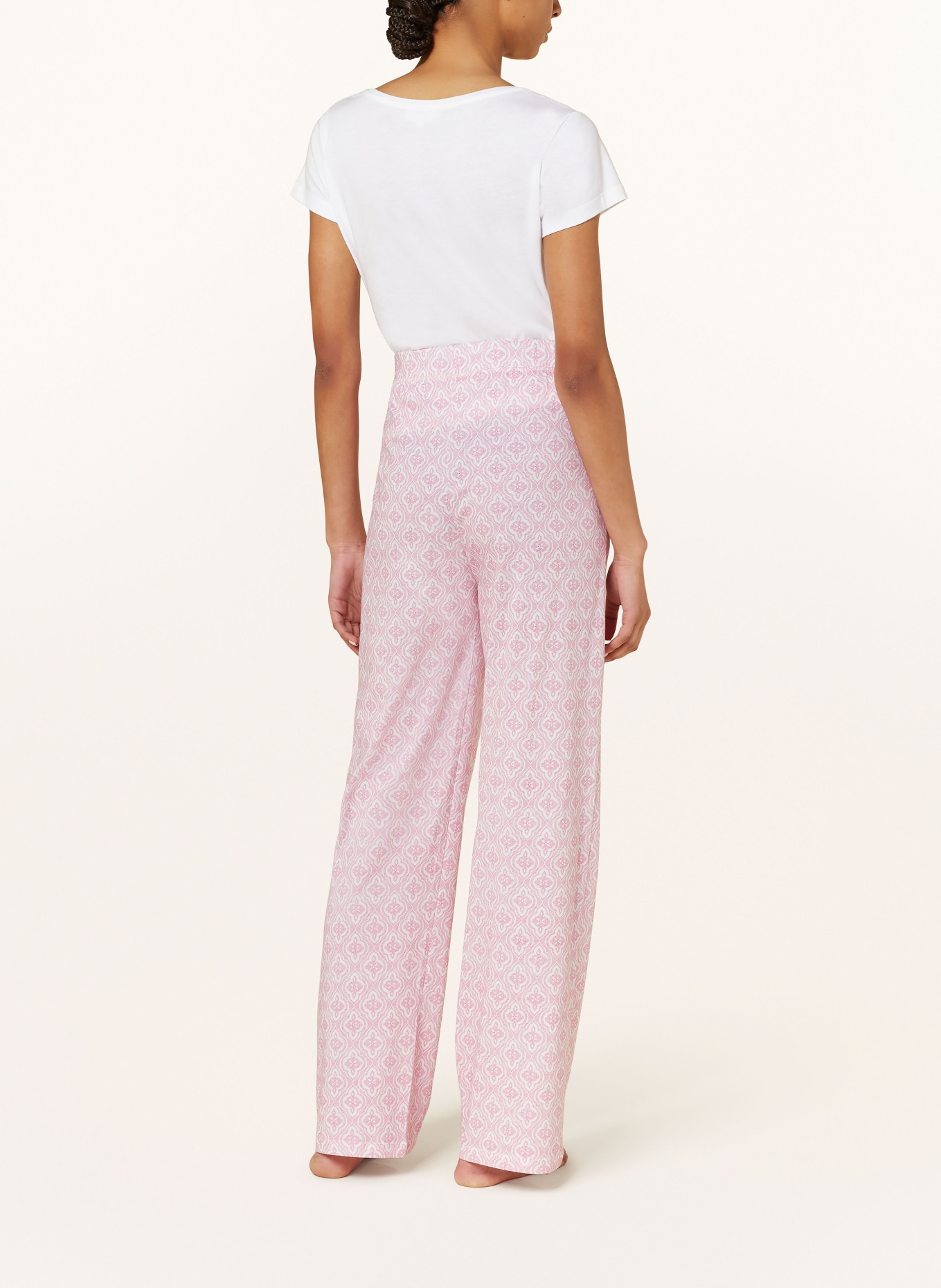 darling harbour Pajama pants, Color: Ornament print rose weiss (Image 3)