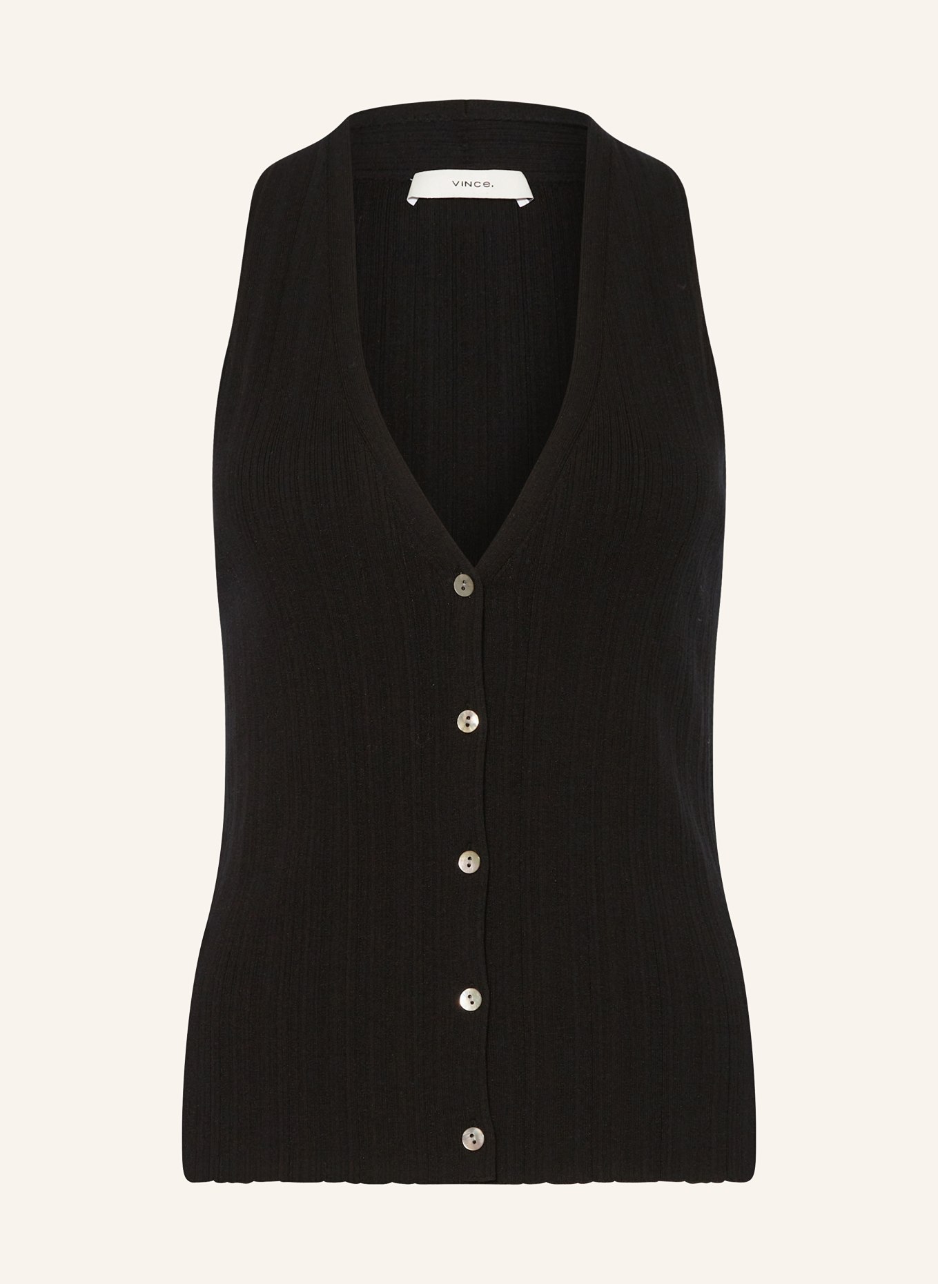 VINCE Knit vest, Color: BLACK (Image 1)