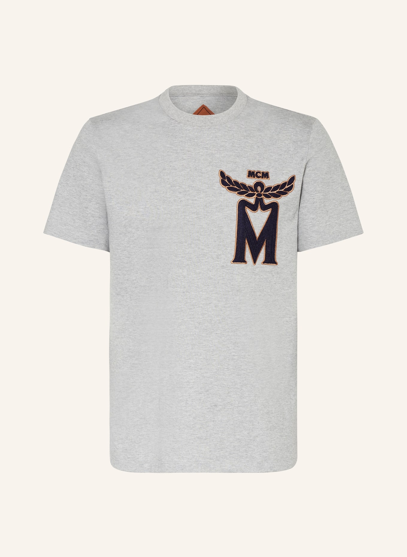 MCM T shirt in gray dark blue