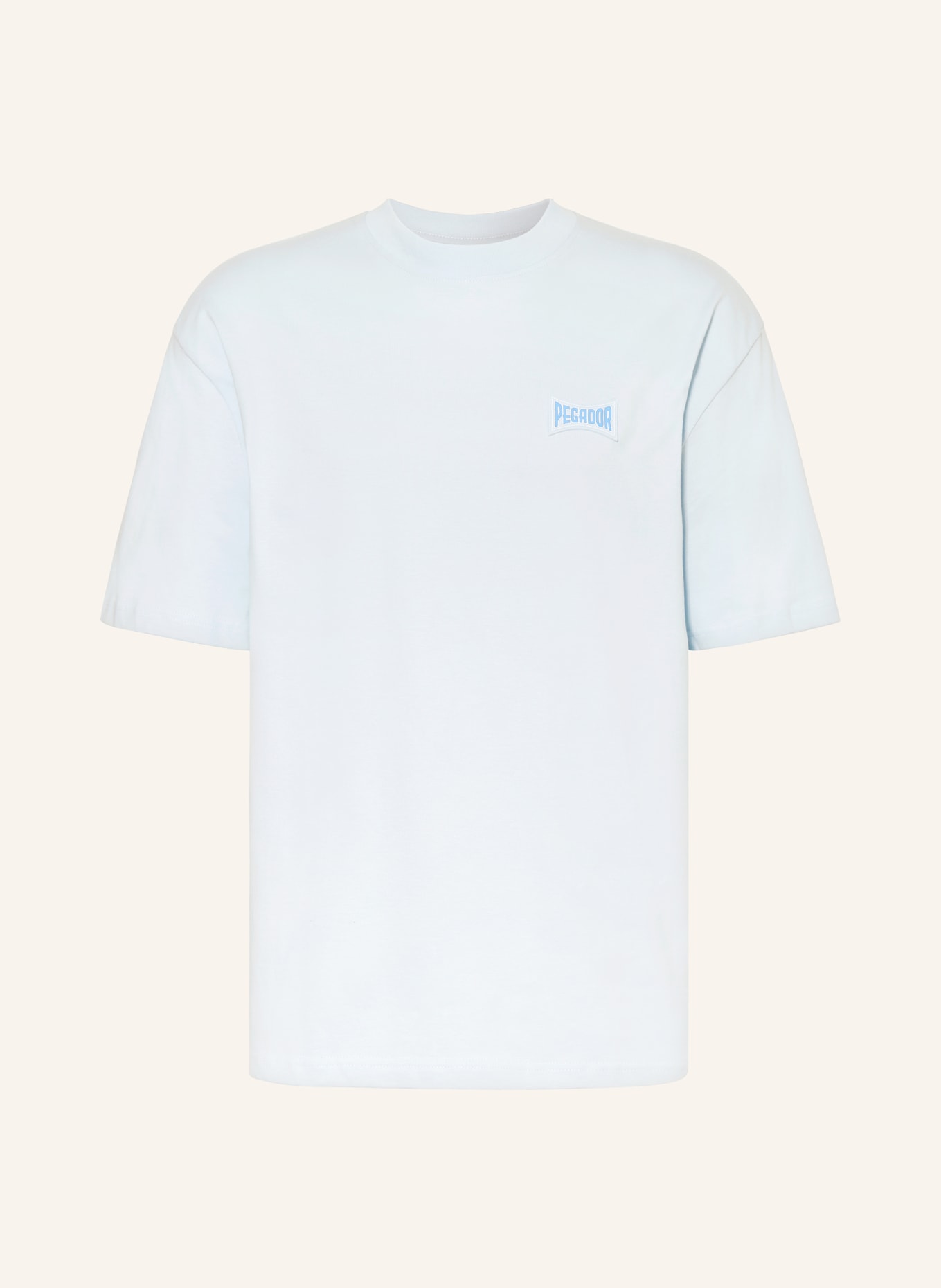 PEGADOR Oversized shirt DACKO, Color: LIGHT BLUE (Image 1)