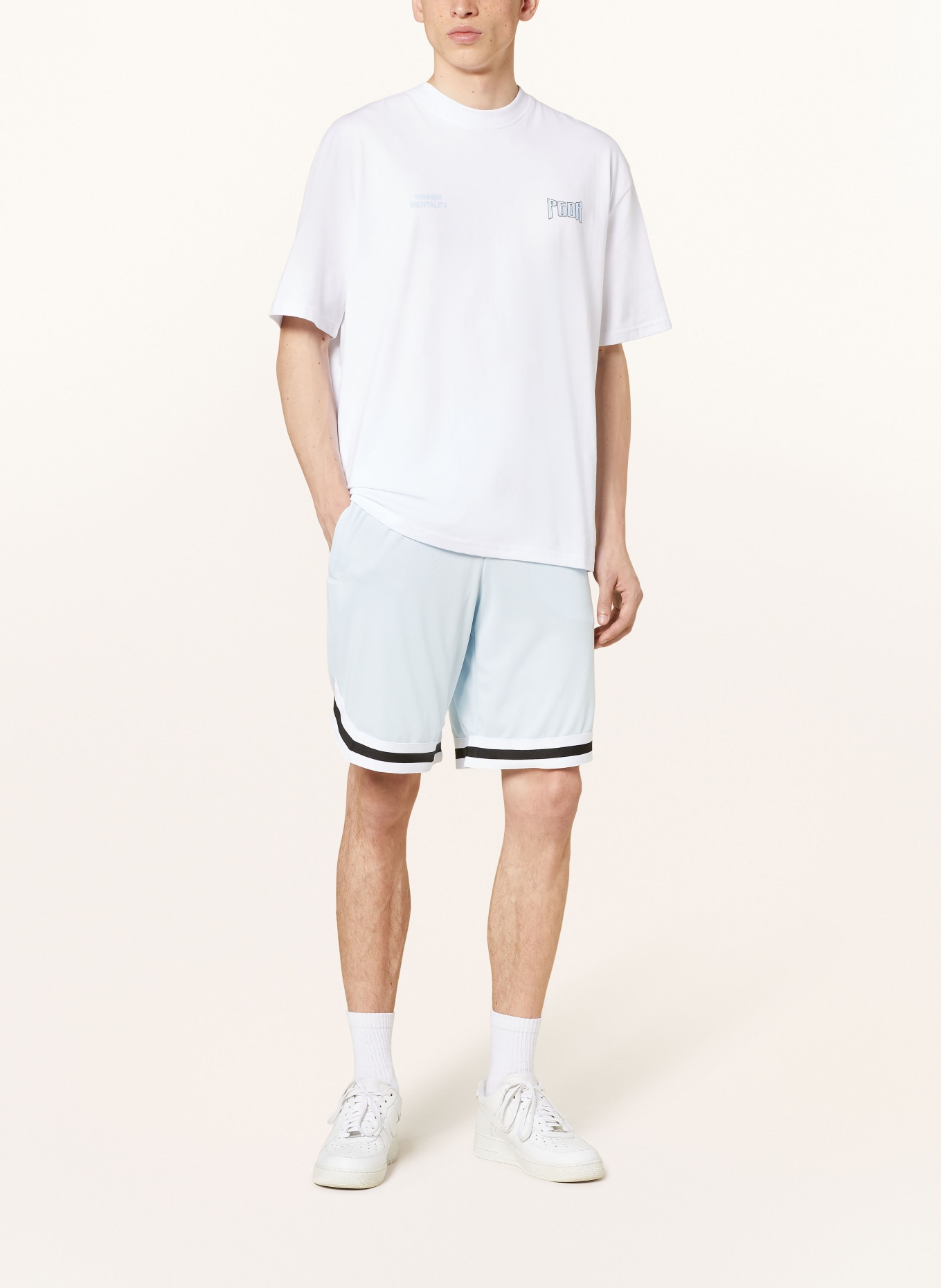 PEGADOR Mesh shorts LANSING, Color: LIGHT BLUE (Image 2)